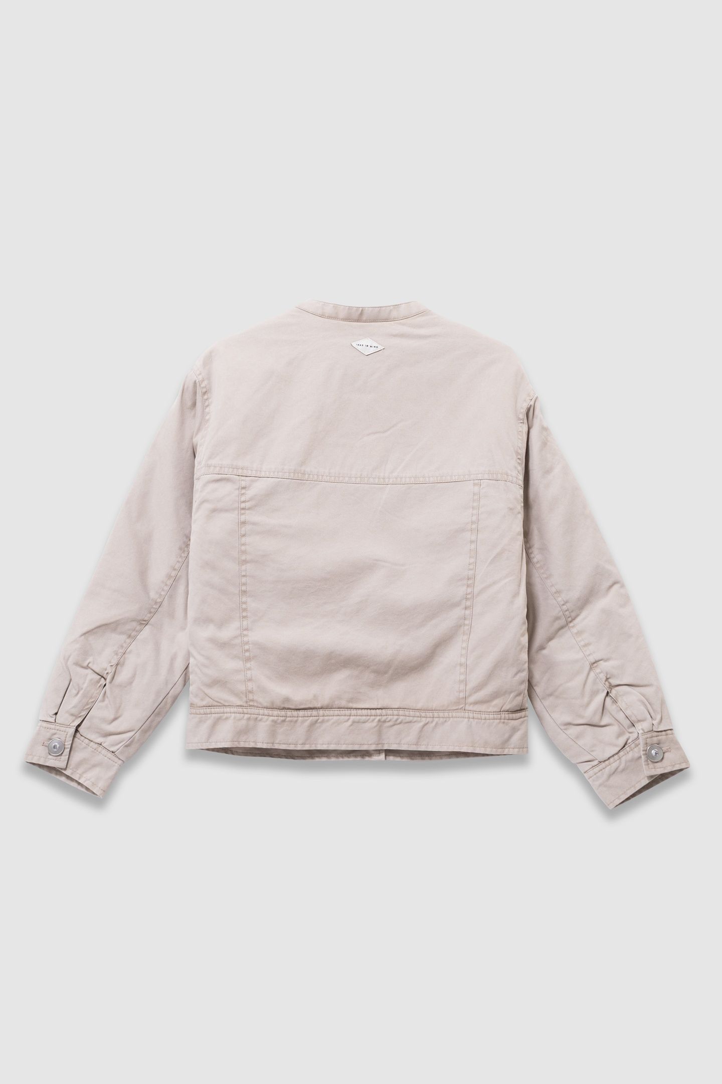 GIRLS’ BEIGE CANVAS FUR-LINED JACKET 2