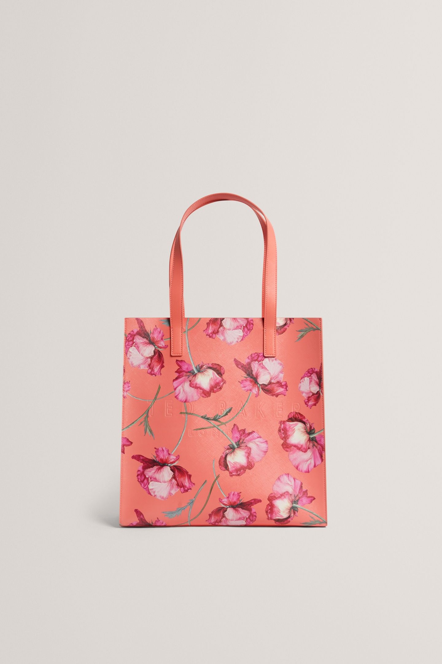 FLORAL PRINTED LARGE ICON CORAL 1