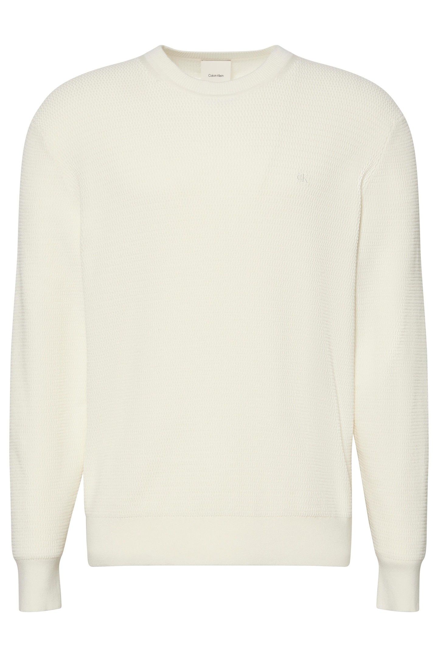 LS TEXTURE COTTON CREW TOFU 1
