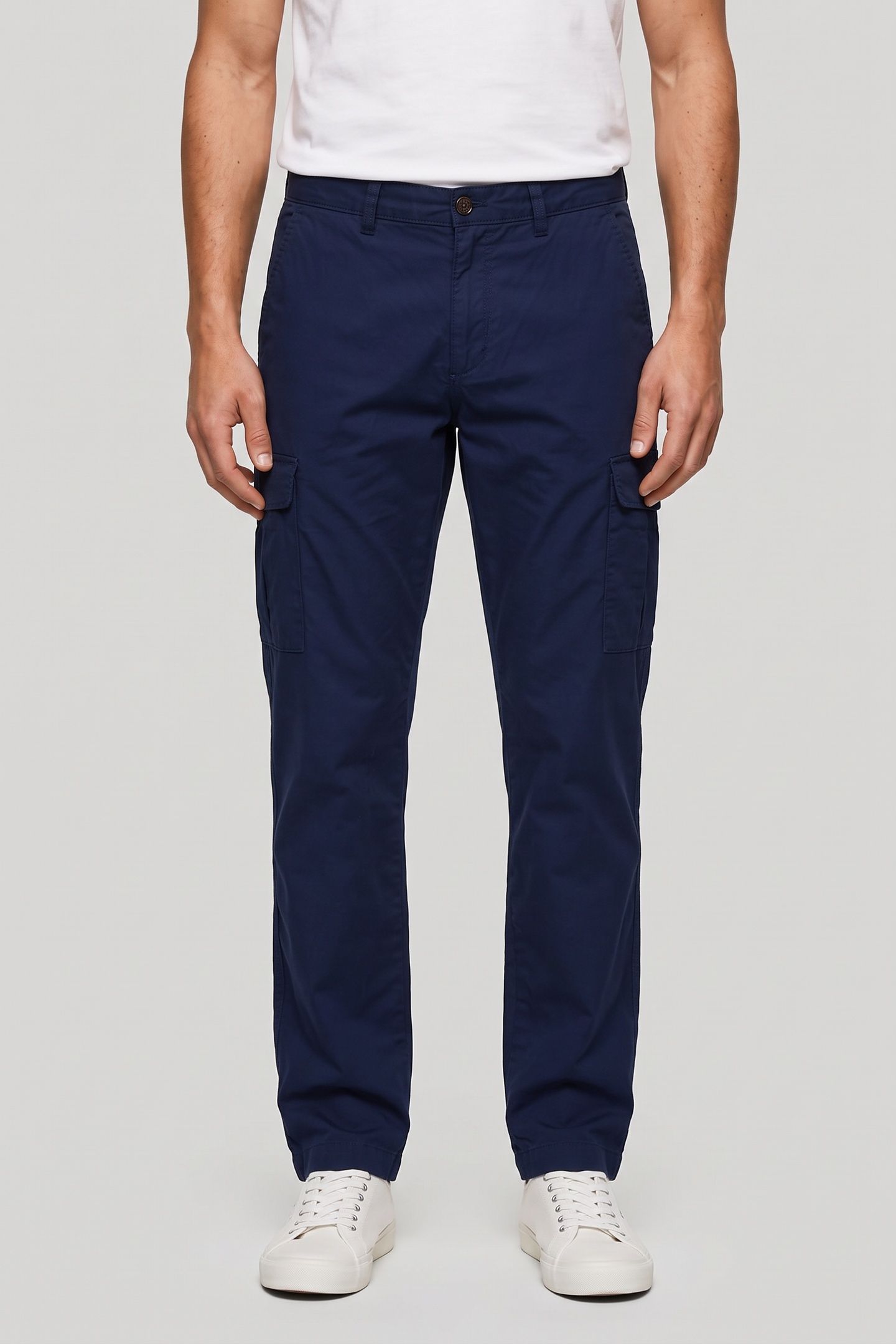 REG LIGHT COTTON CARGO PANTS CLASSIC BLUE 1