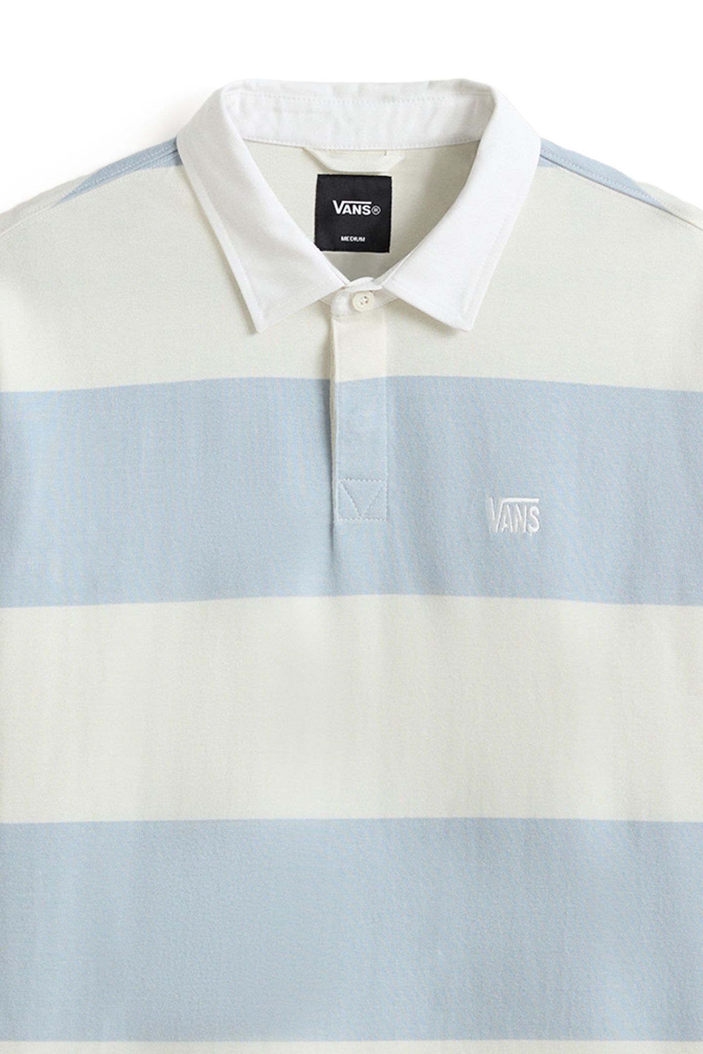 2-TONE STRIPE WARD RUGBY LS MARSHMALLOW/SOFT SLATE 6