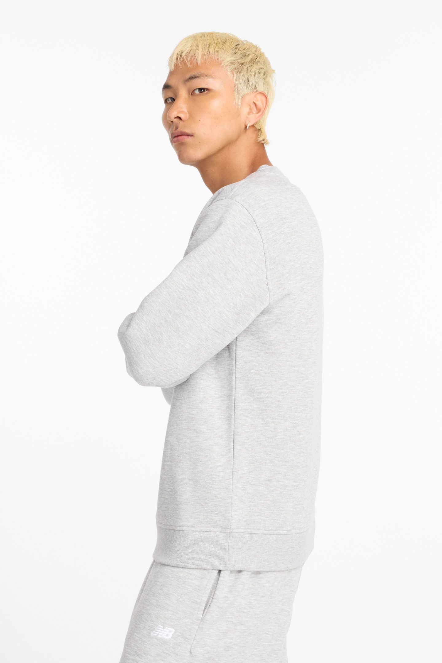 SPORT CORE BRUSHED CREW ATHLETIC GRE 3