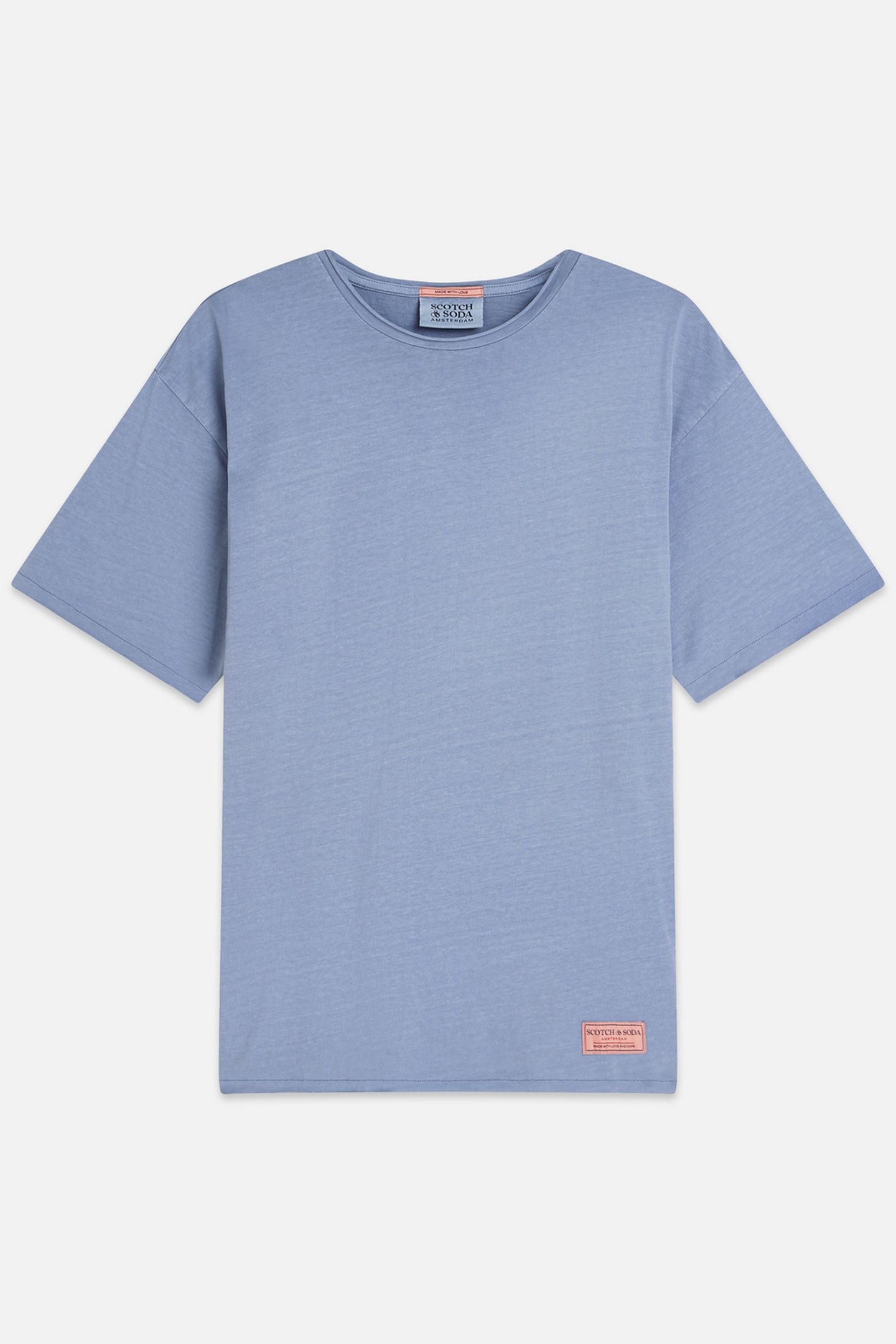 SEASONAL CORE RAWEDGED RELAXEDFIT GARMENTDYED TSHIRT NAVY 1
