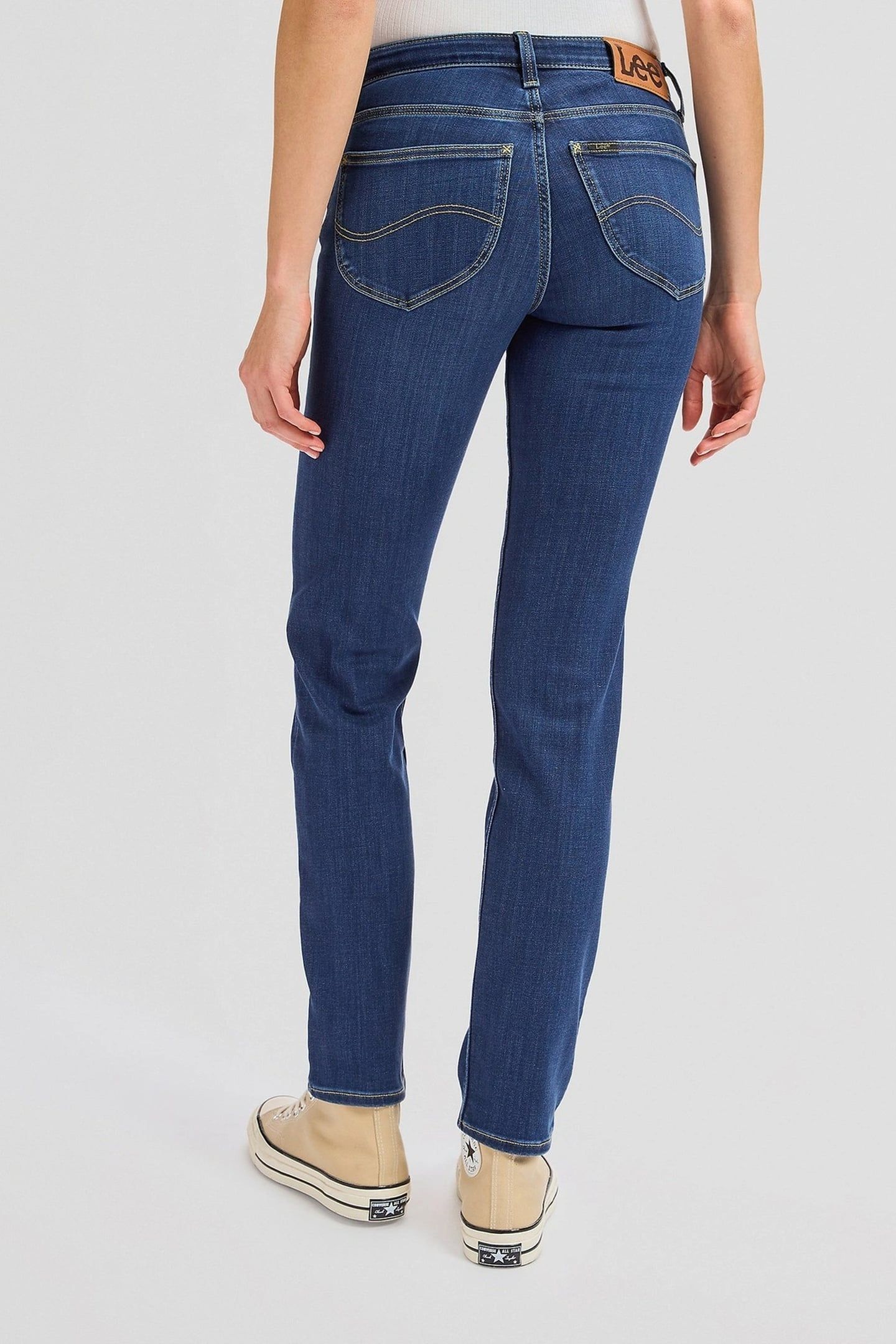 ELLY IVY WASH SLIM STRAIGHT JEANS DENIM BLUE 2