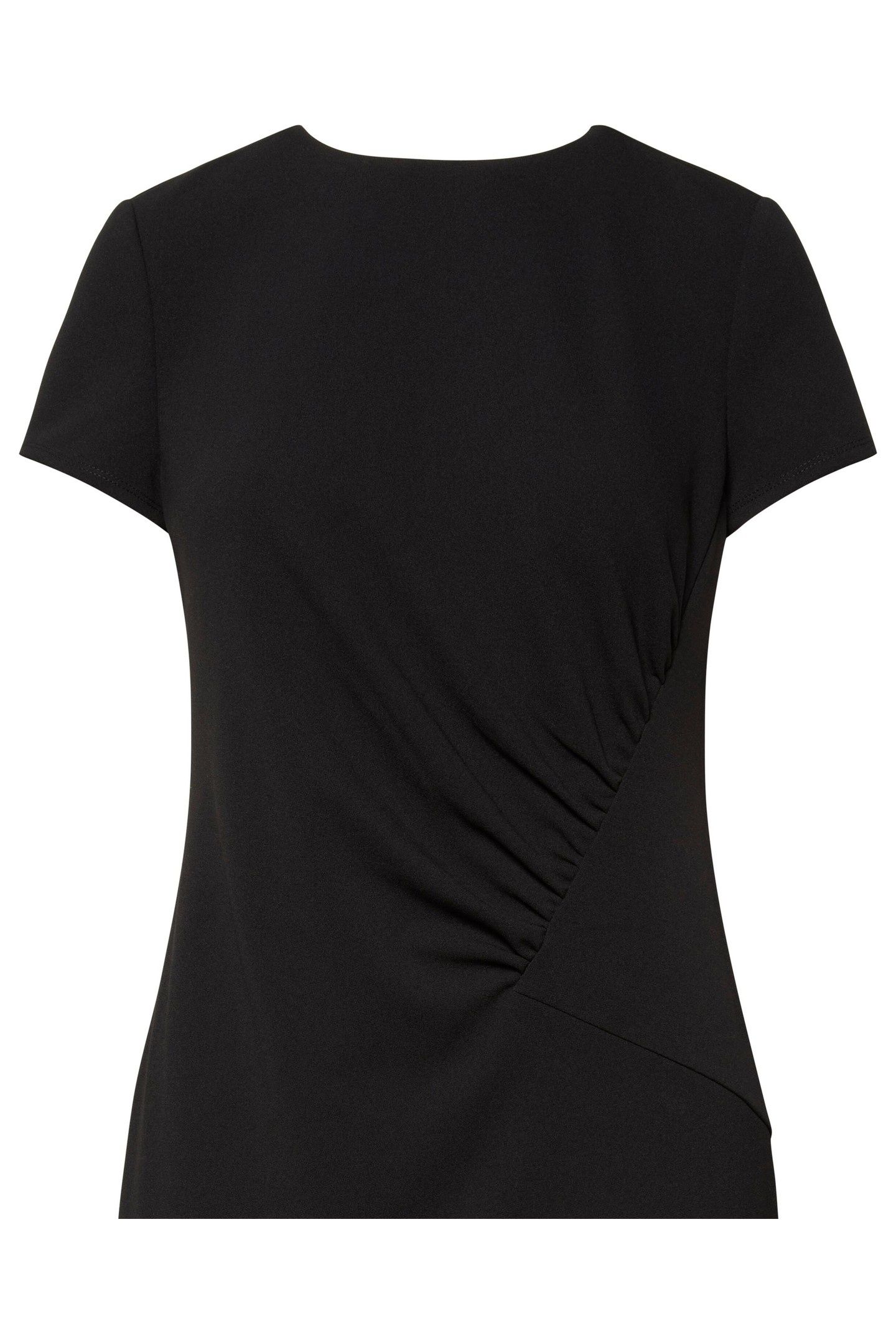 STRETCH CREPE SS DRESS BLACK 3