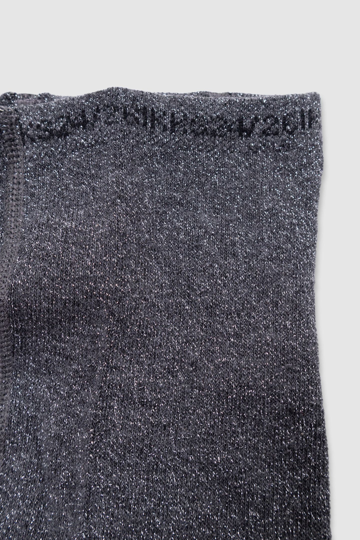 GIRLS’ GREY KNIT TIGHTS WITH SILVERY GLITTER 4