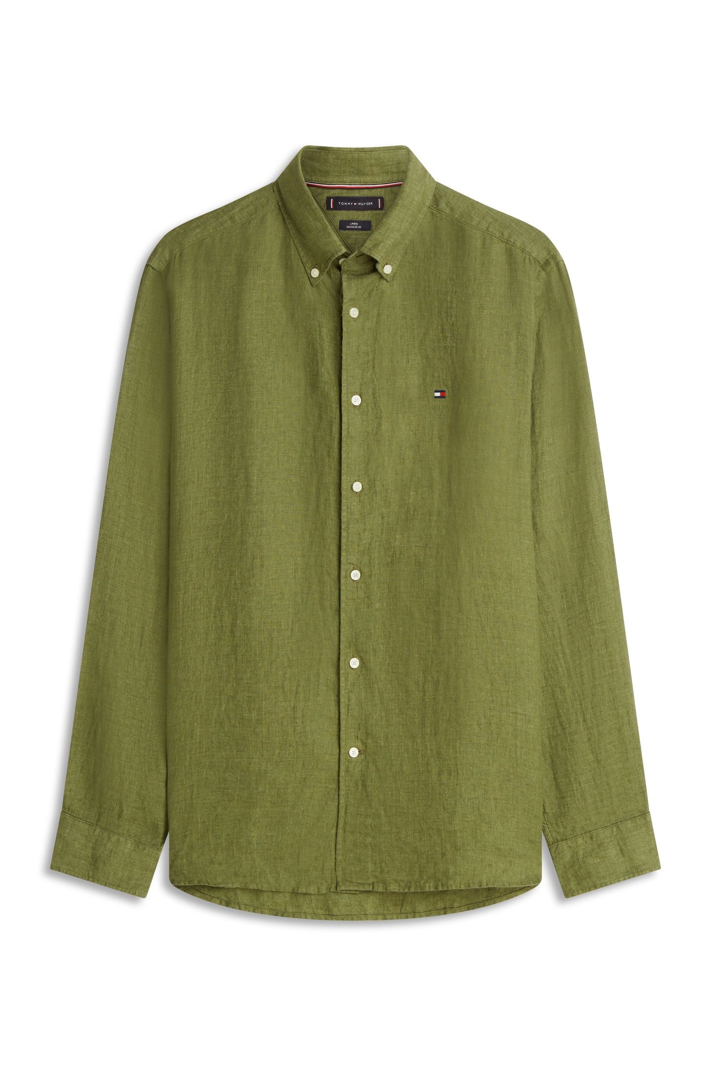 PIGMENT DYED LINEN SOLID DARK ARTICHOKE 4