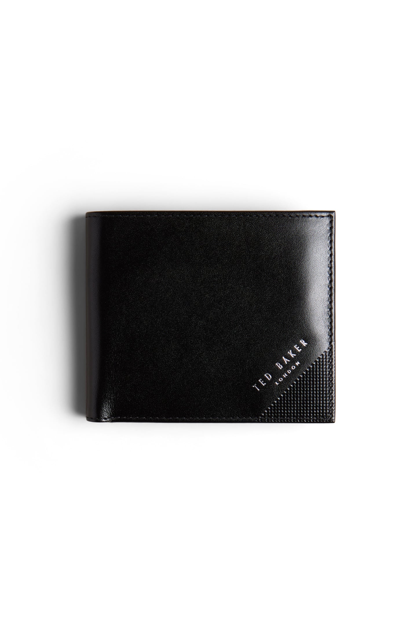 MXW PRUGS EMBOSSED CORNER LEATHER BIFOLD BLACK 1