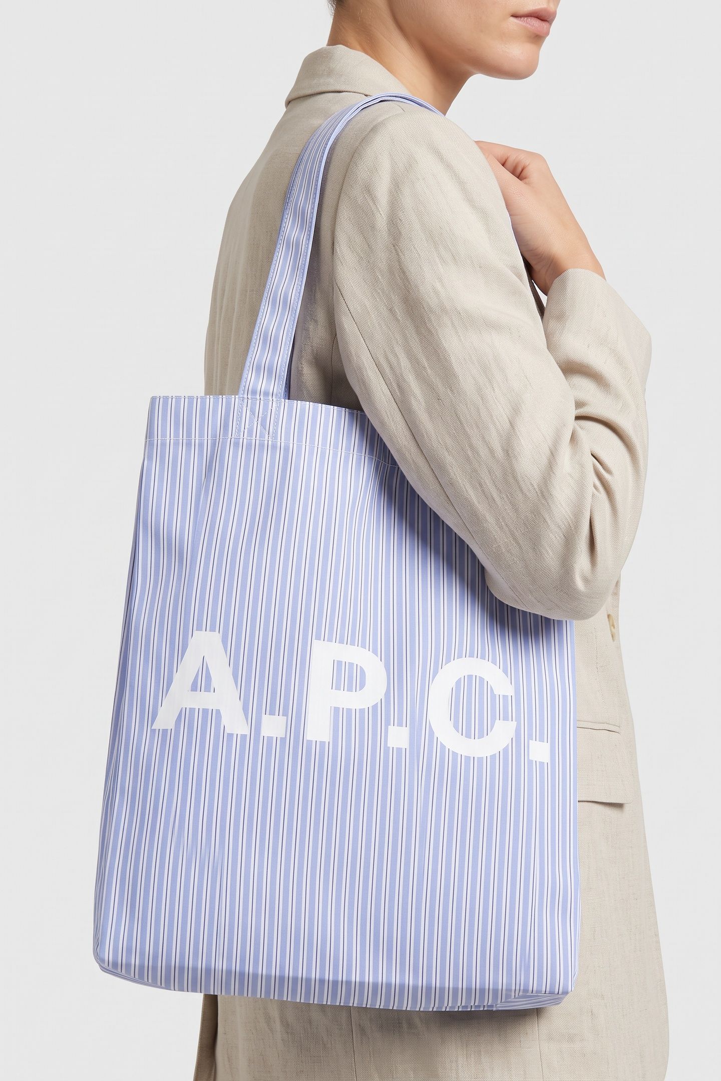 UNISEX TOTE LOU LIGHT BLUE 2