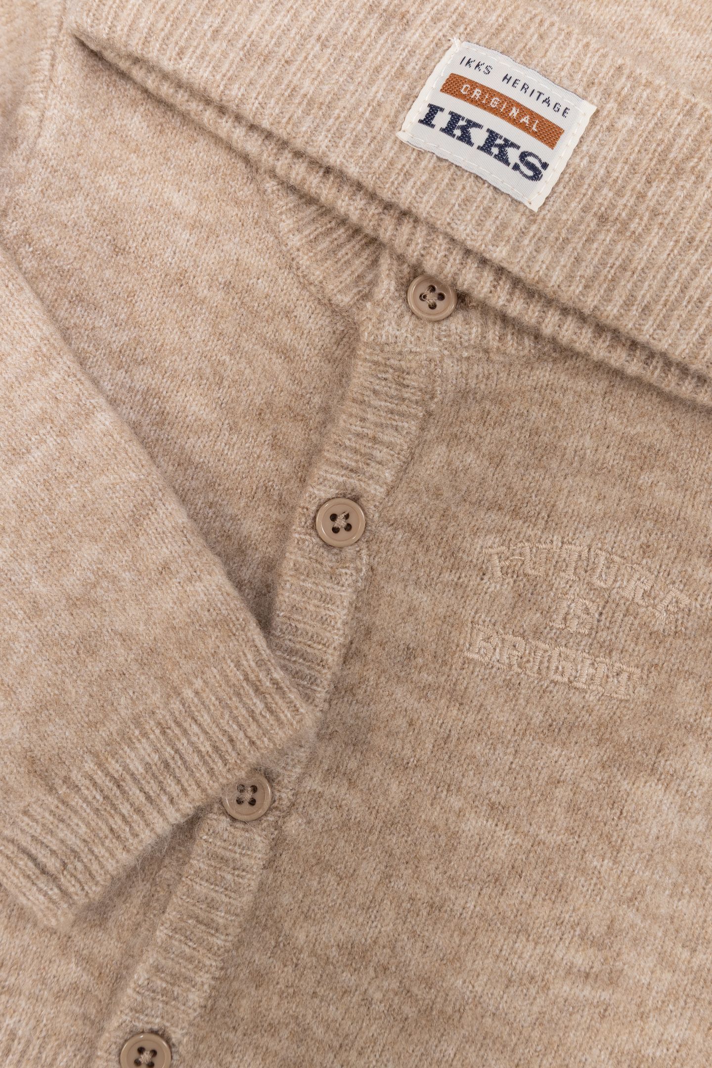 BABY BOYS’ BEIGE KNIT JUMPSUIT AND BEANIE OUTFIT 6