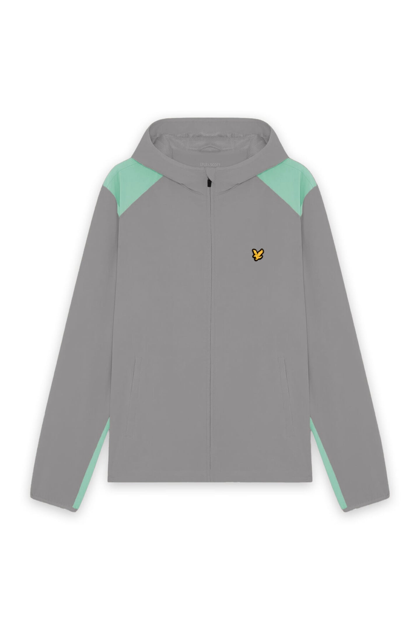 PANELLED WINDBREAKER JACKET ULTIMATE GREY/COOL MINT 4