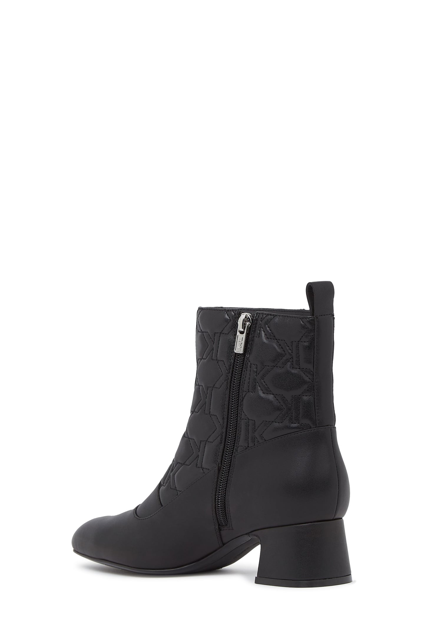 MONOGRAM ANKLE MID BOOTS BLACK 2