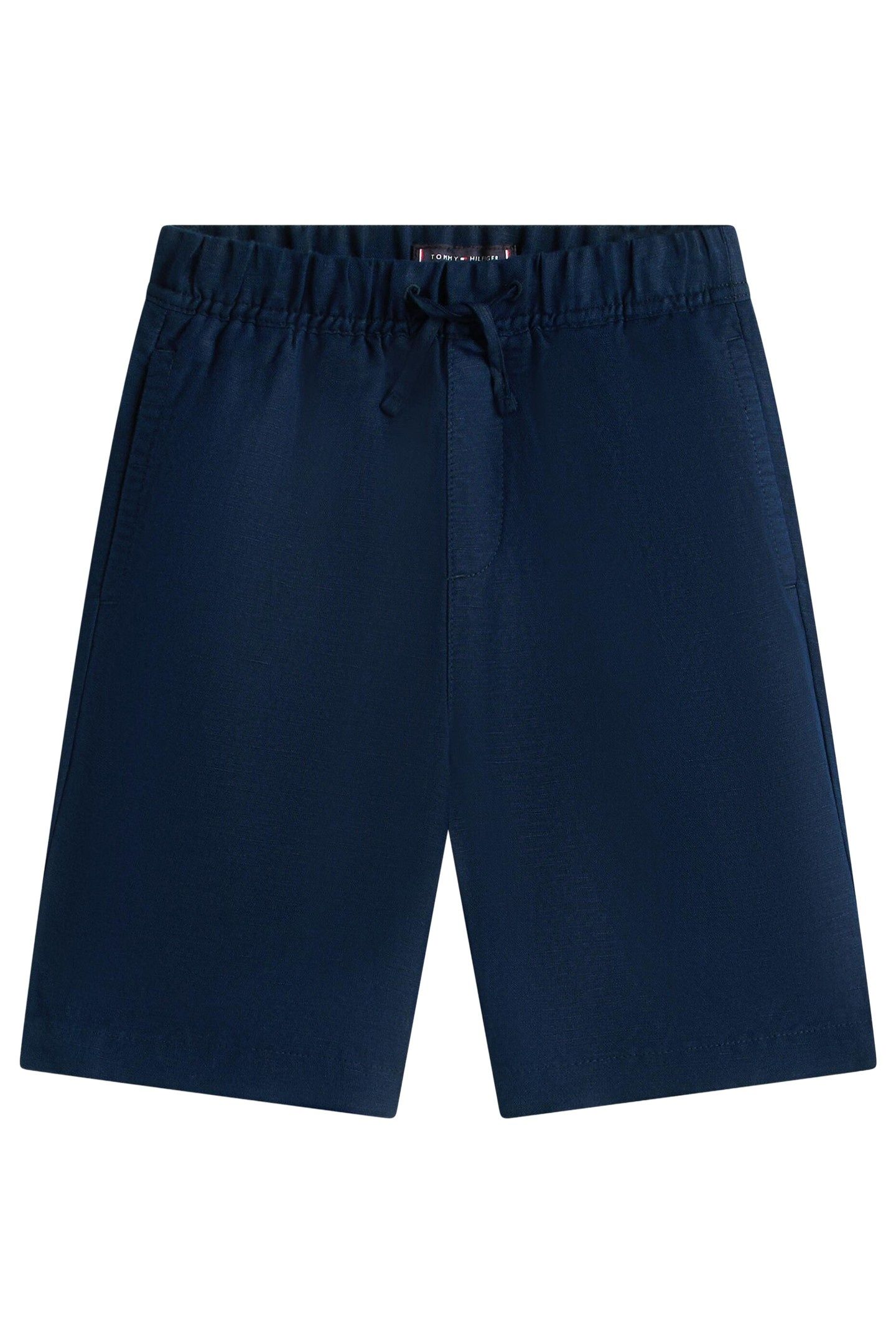 BOYS LINEN BLEND SHORT DARK NIGHT NAVY 4