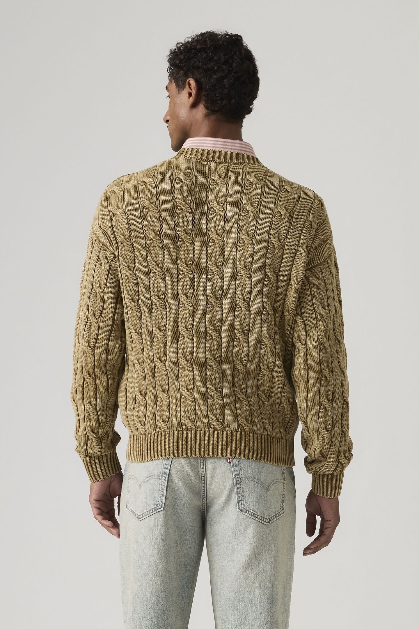 CARMEL CABLE CREWNECK SWEATER 2