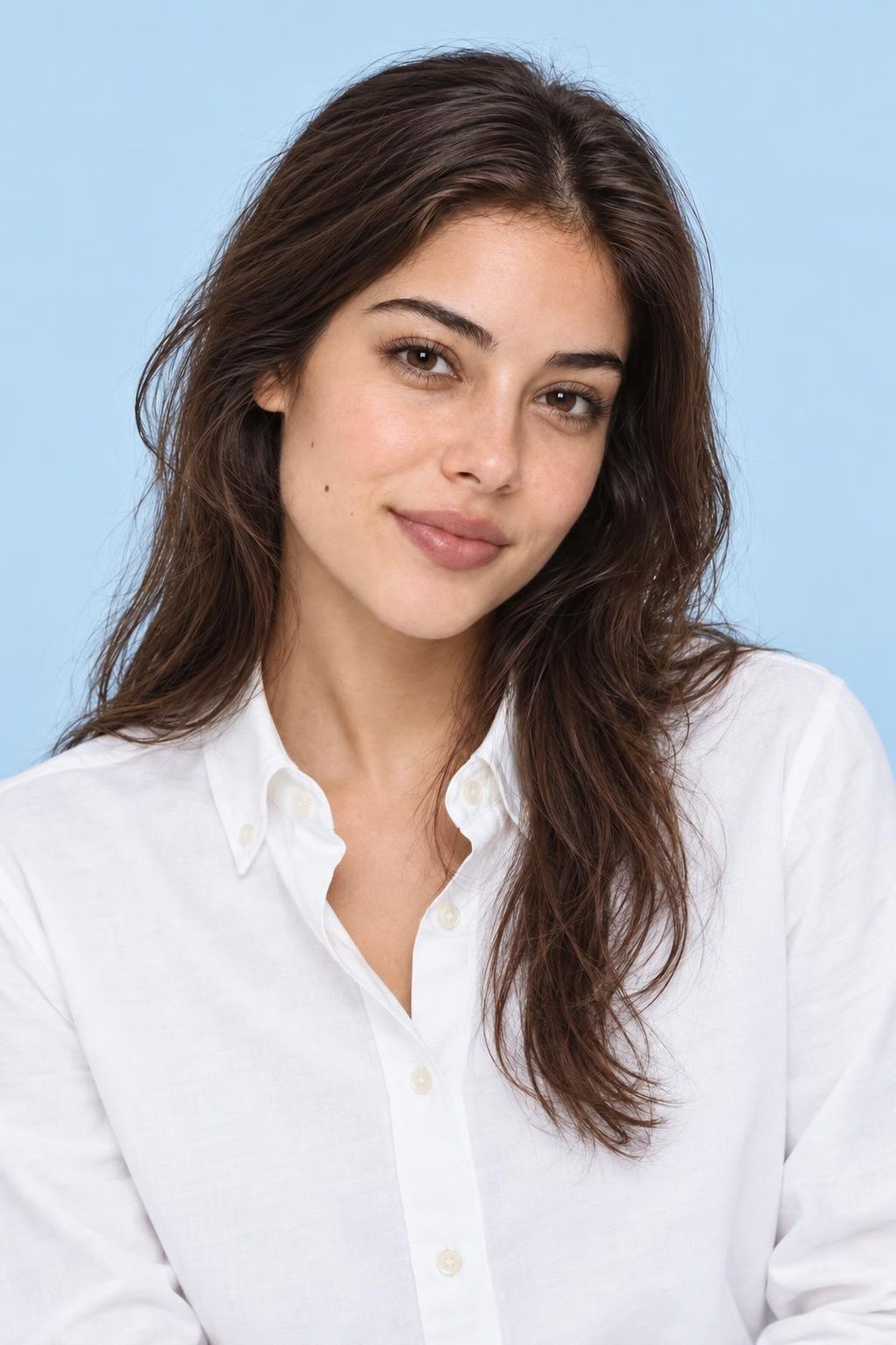 SOLID STRETCH OXFORD SHIRT WHITE 7