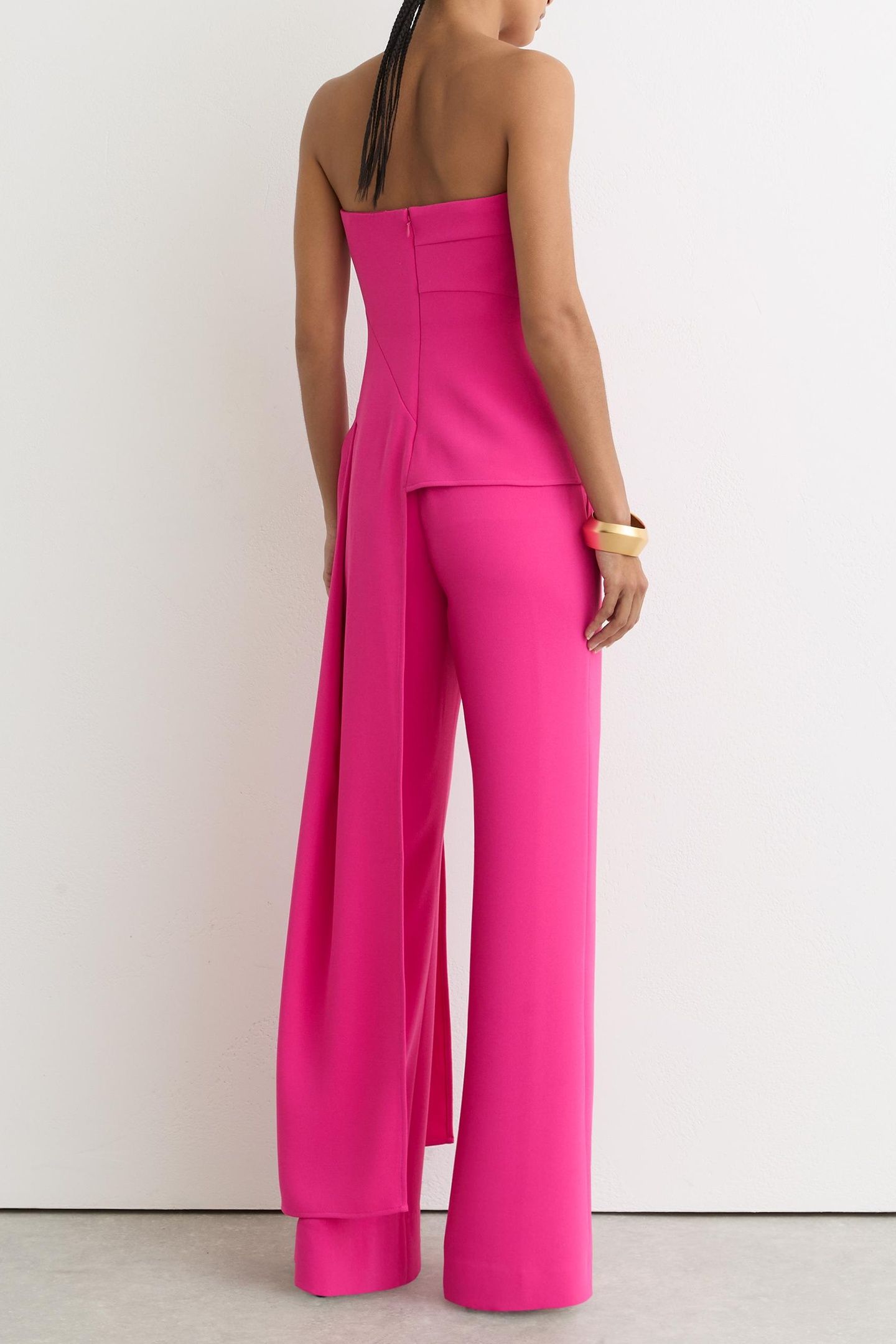 DRAPE OCCASION TOP BRIGHT PINK 3
