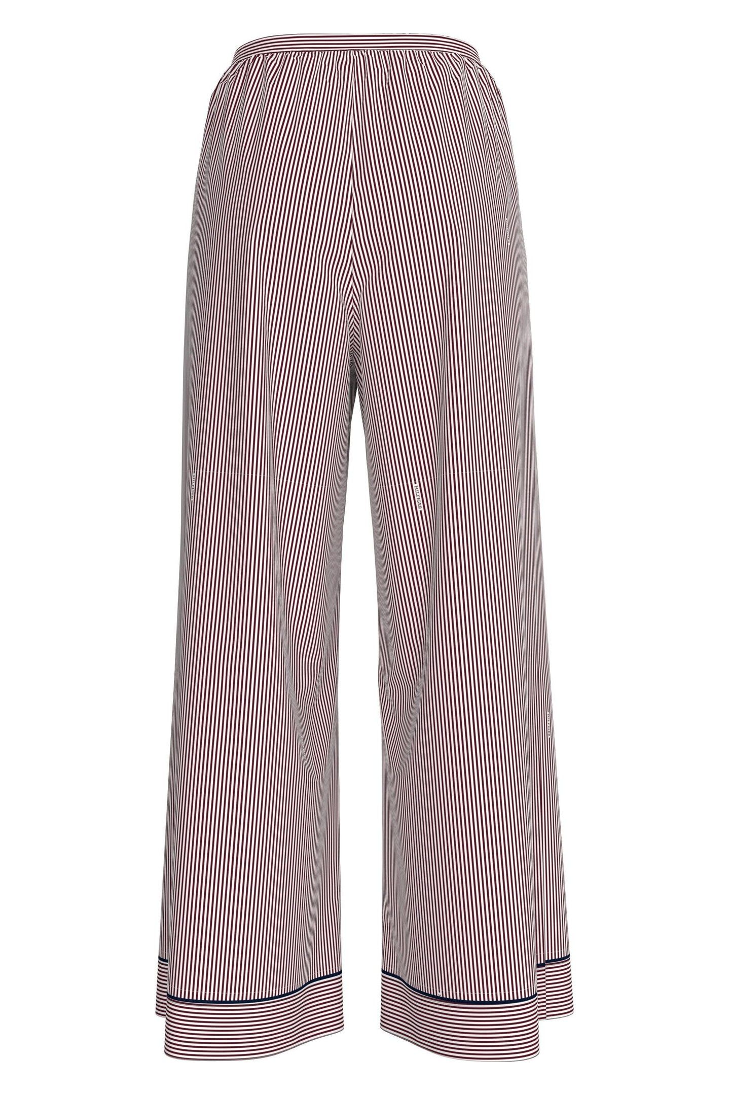 PRINT VISCOSE PANT MONOTYPE ITHACA STRIPE DEEP ROUGE 2