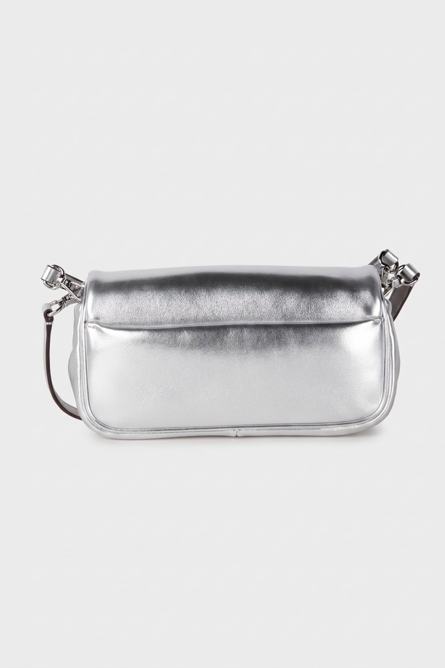SMALL CONVERTIBLE POUCHETTE CROSSBODY SILVER 2
