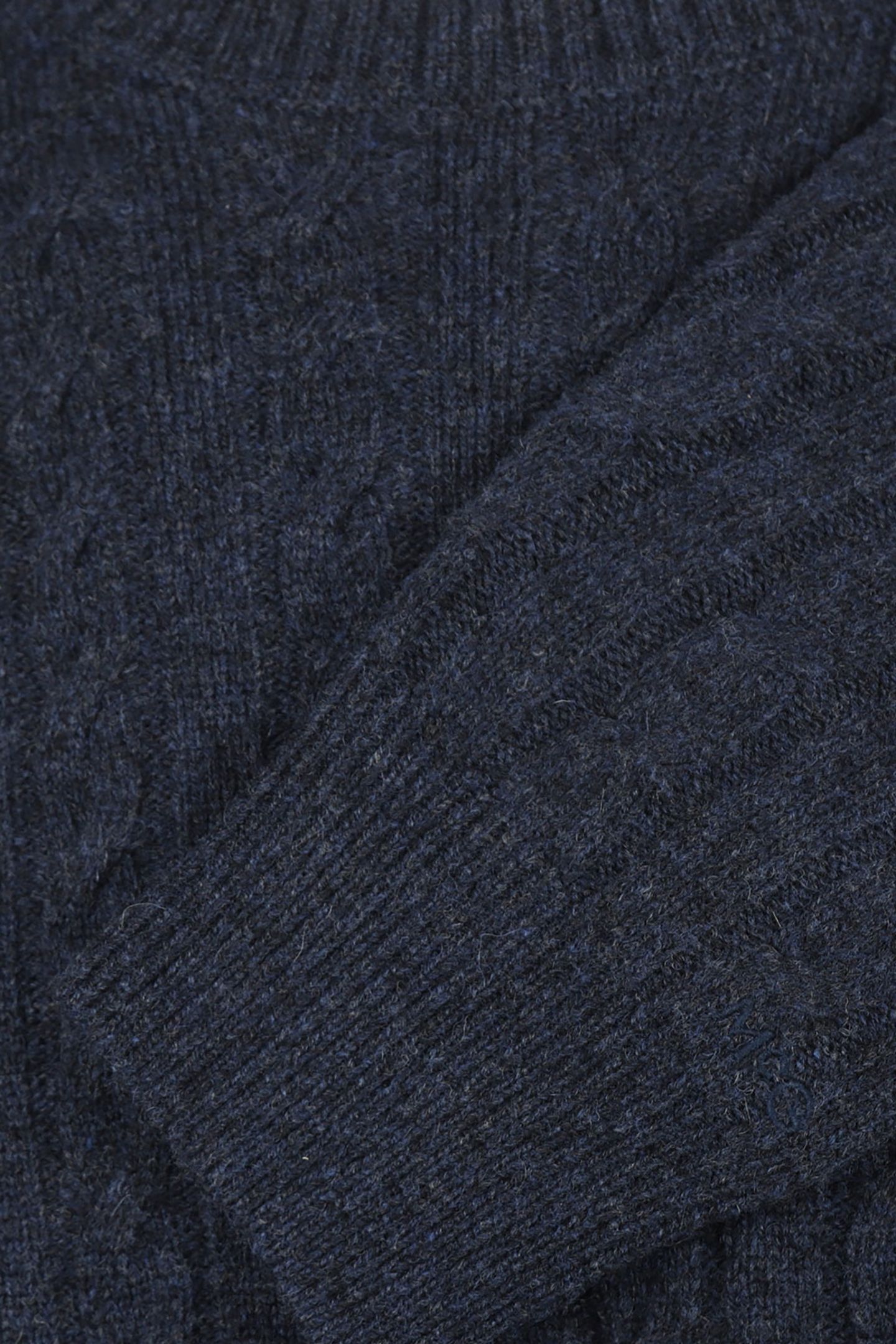 CABLE CREW NECK SWEATER NAVY 5