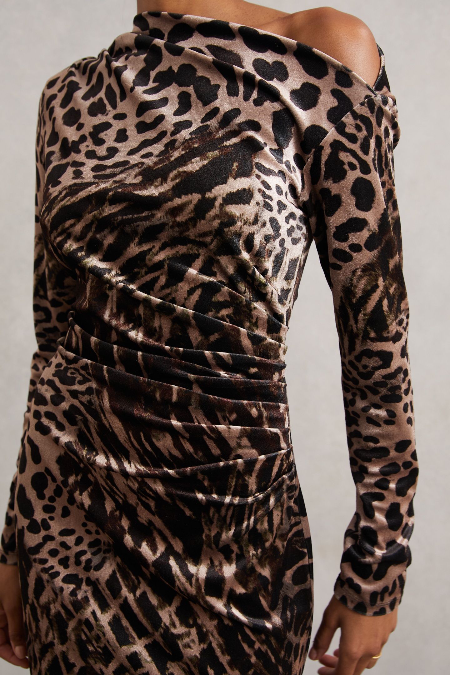 PRINTED VELVET BLACK/BROWN 6