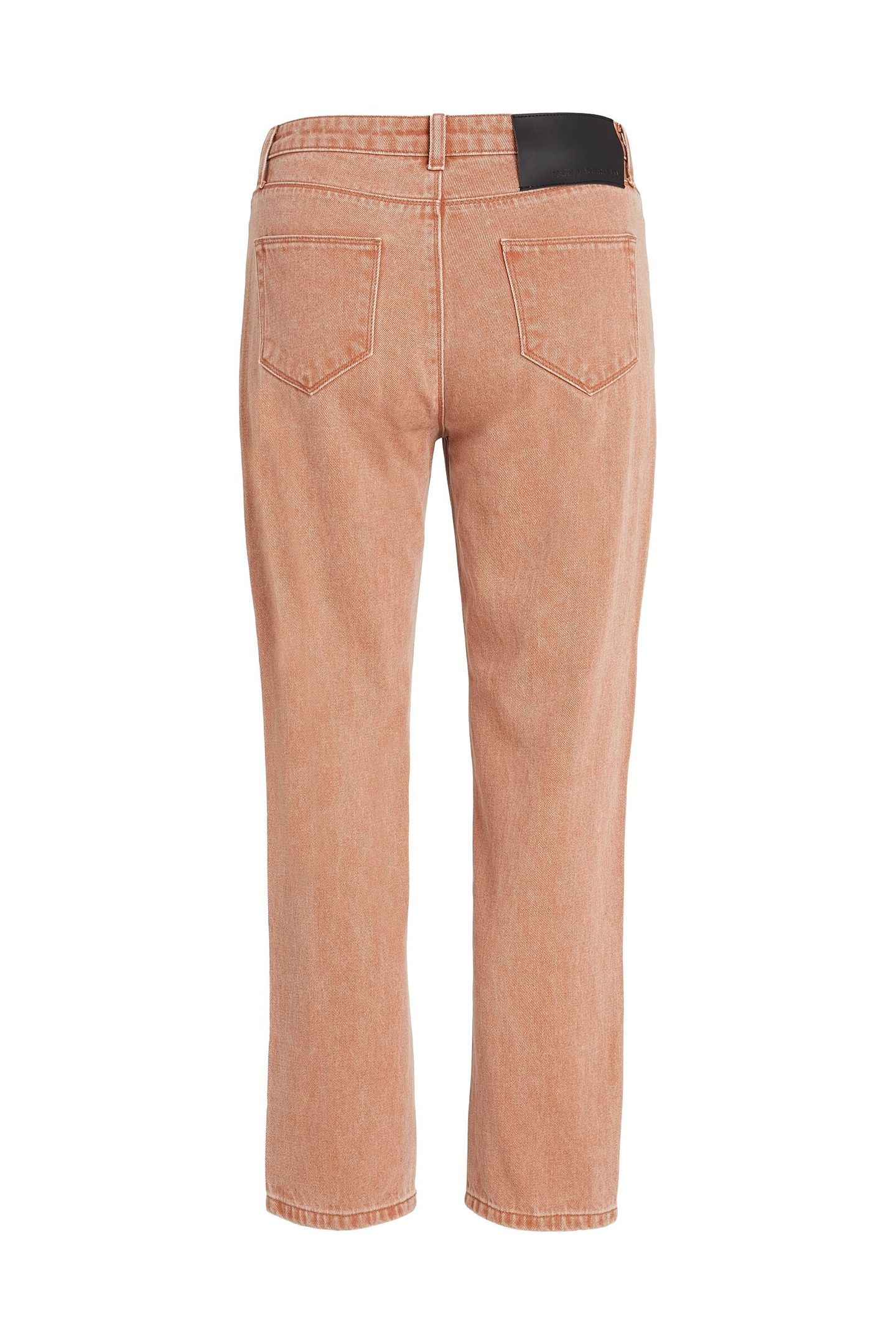 CLAY DYED STRAIGHT LEG DENIMS TERRACOTTA DENIM 2
