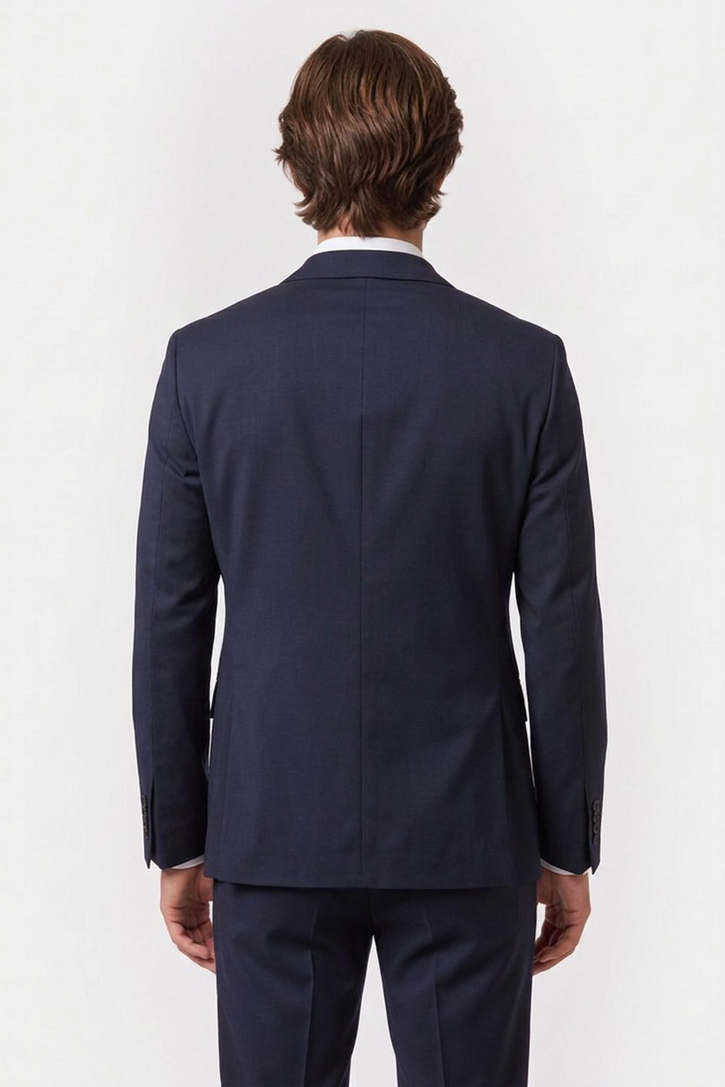 STRETCH TWILL WOOL SUITING JACKET BLUE 2