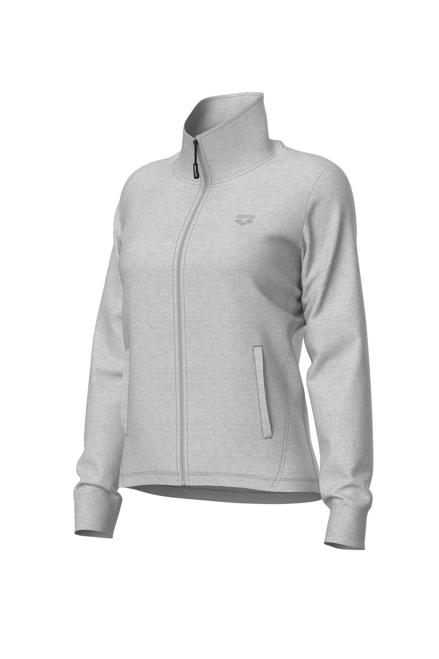 TEAM ESSENTIAL JACKET MEDIUM GREY HEATHER 2