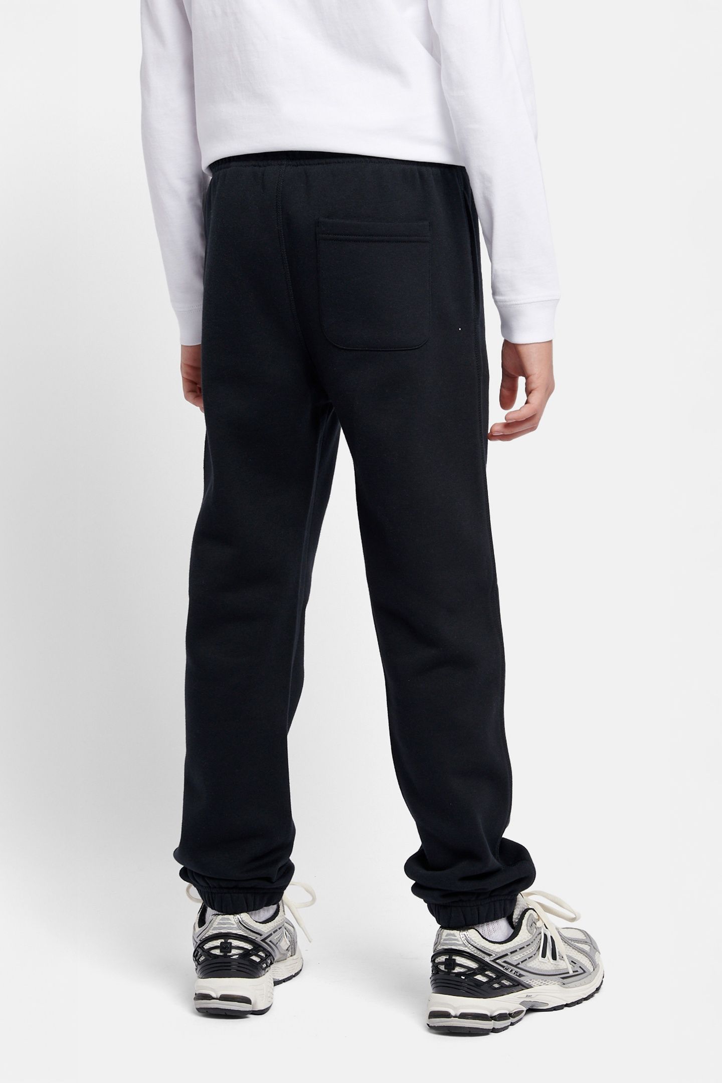 BOYS BRUSH BACK SMALL LOGO JOGGER BLACK 2