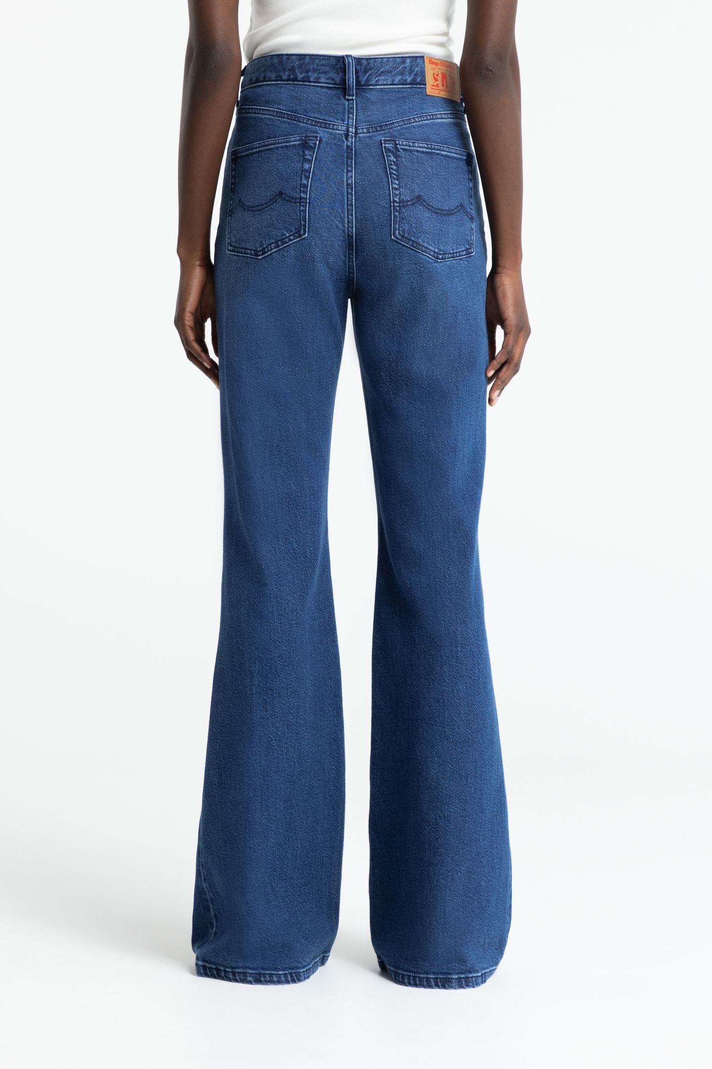 KUKIKO JEANS COTTON FLEX MID BLUE 2