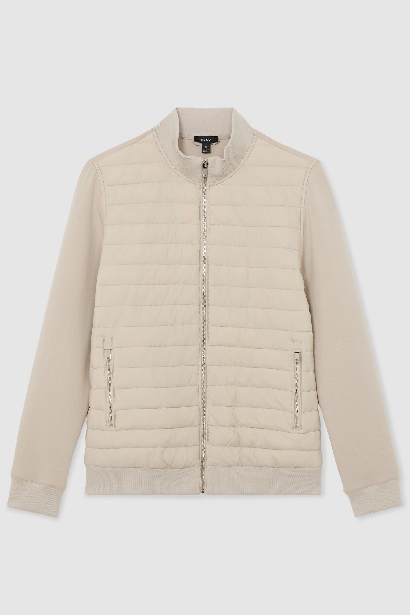 LS QUILTED HYBRID JACKET LIGHT STONE 4