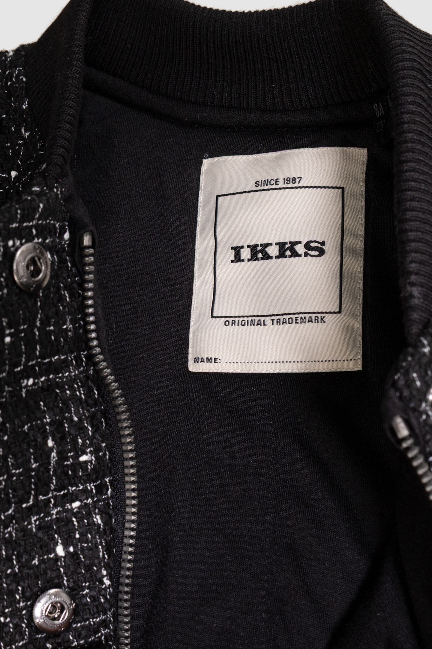 GIRLS’ BLACK TWEED-LOOK JACKET 5