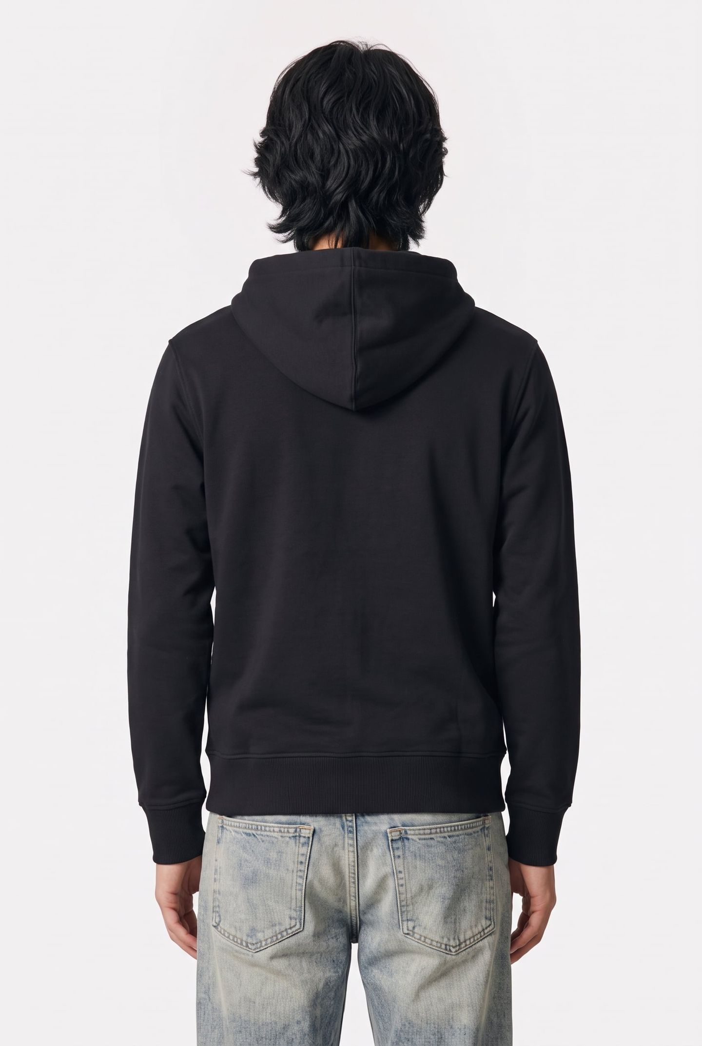 GRAPHIC FULL ZIP HOODIE BLACK 2