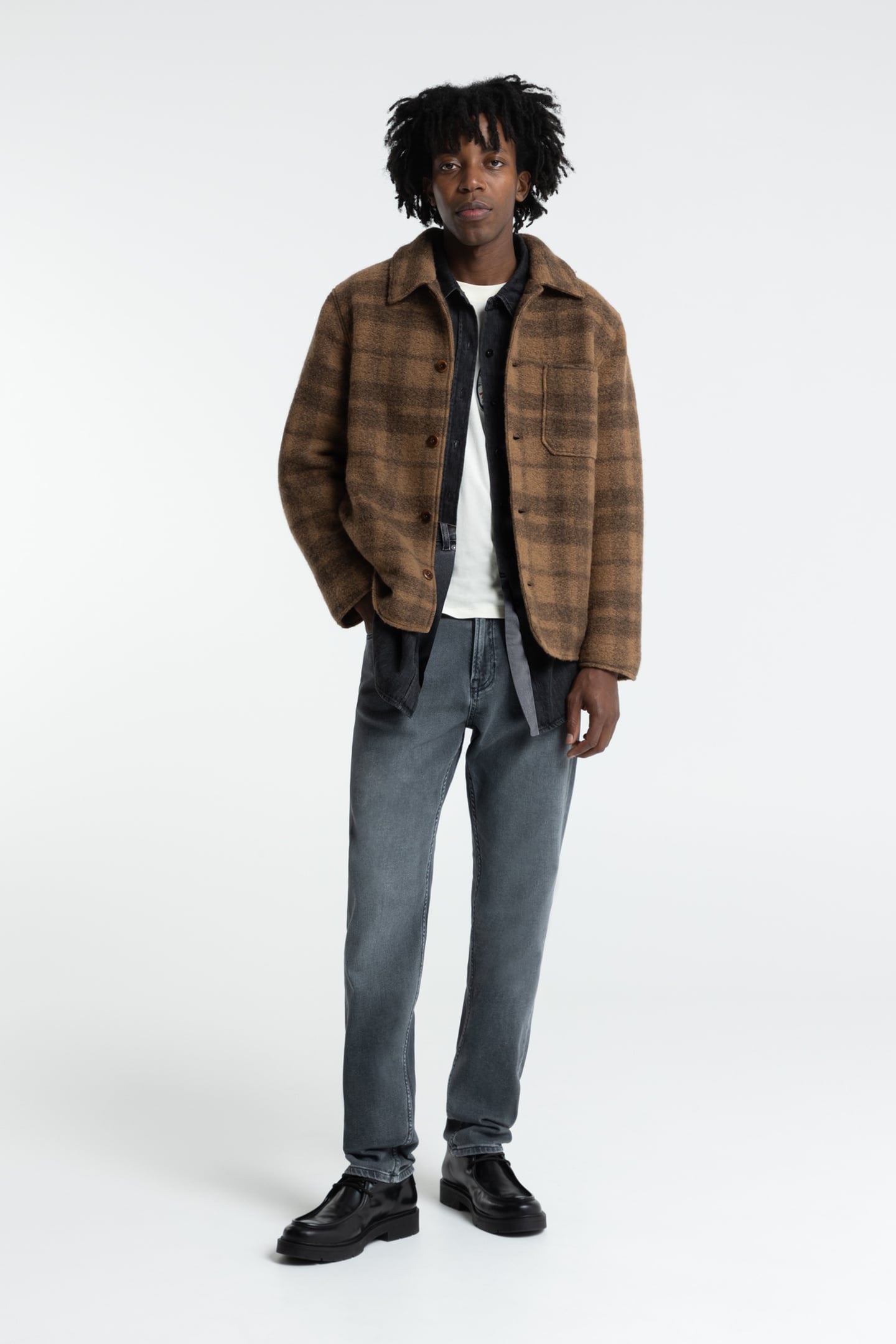 KIAAN JACKET DESERT BEIGE CHECK 1