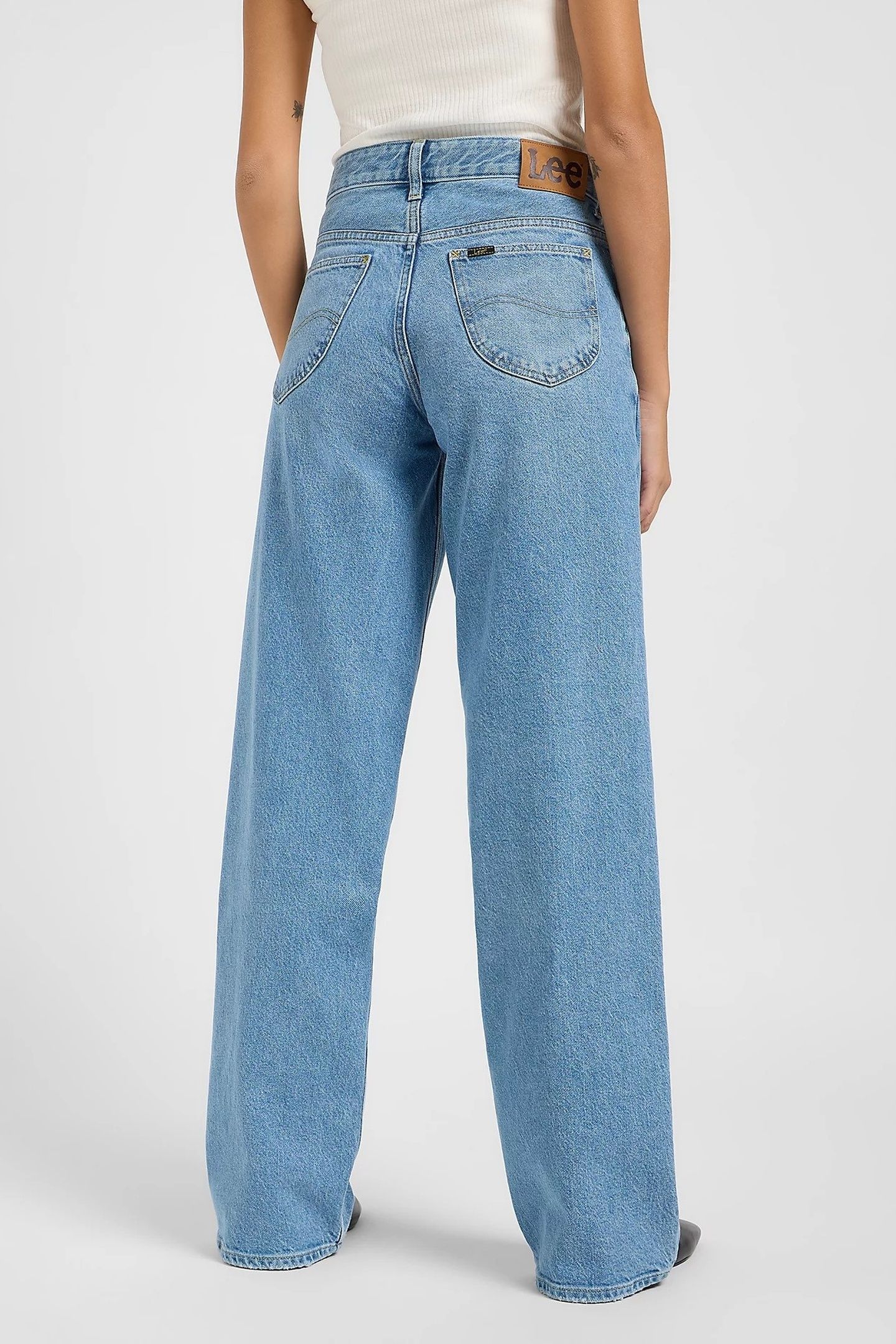 RIDER LOOSE BLUE KOI LOOSE STRAIGHT JEANS DENIM BLUE 2