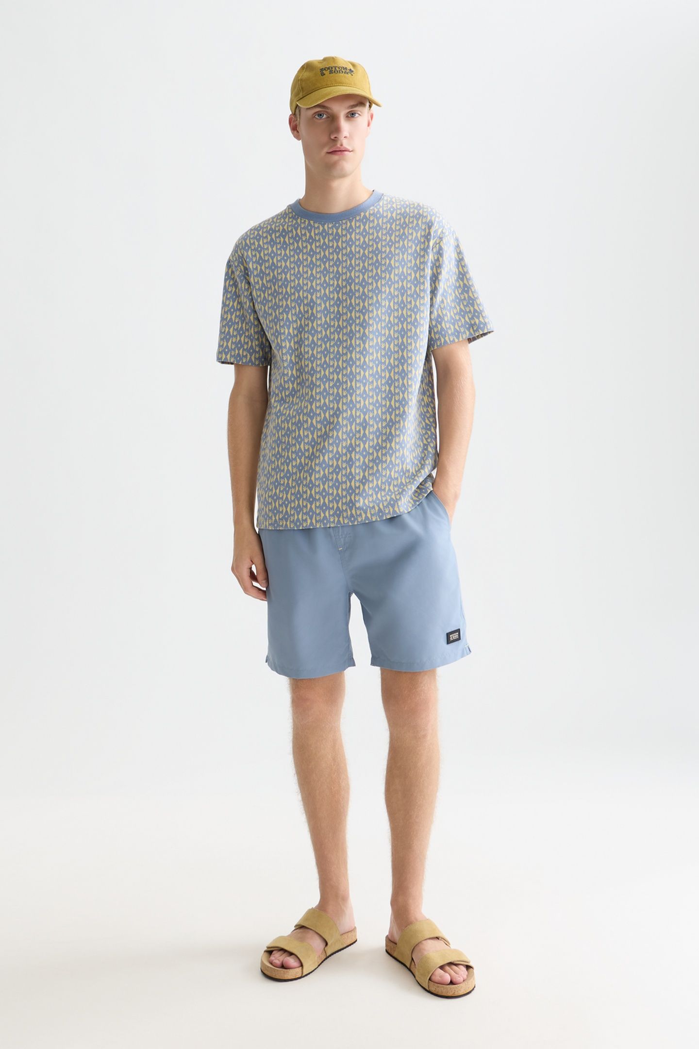 SOLID MIDLENGTH SWIM SHORTS MEDIUM BLUE 3