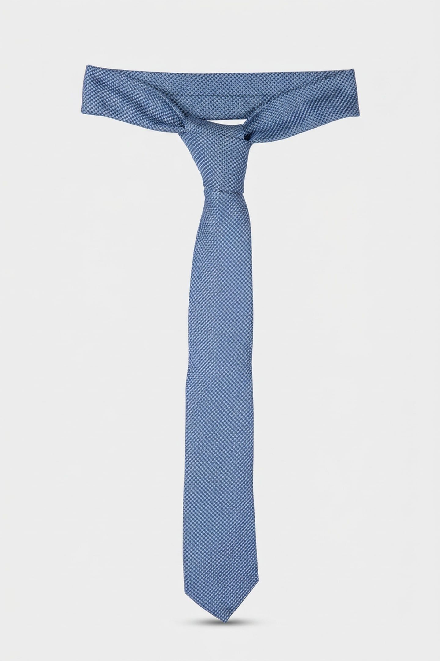 SEVERN TEXTURED SOLID TIE BLUE 3