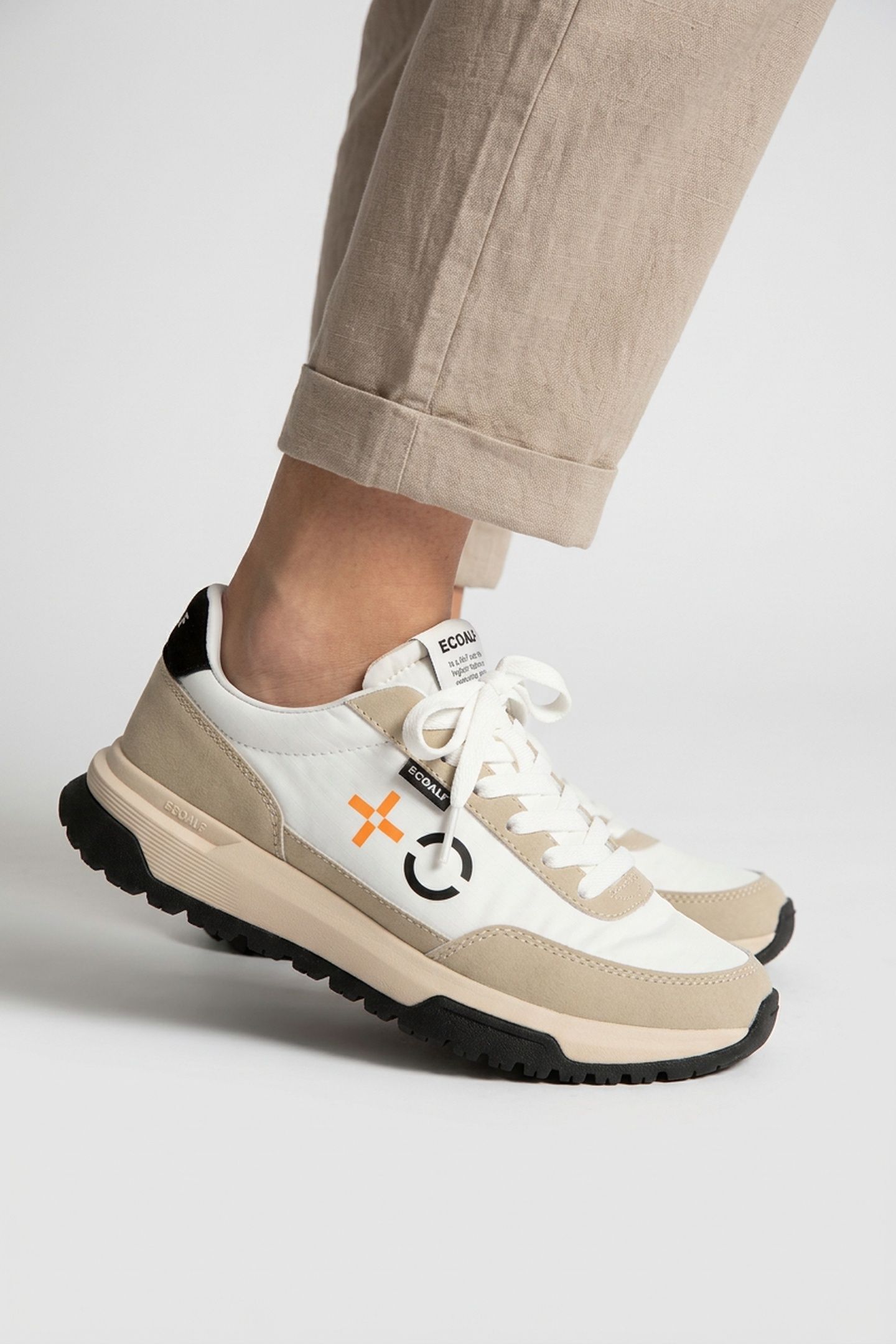VENTURAALF SNEAKERS ORANGE OFF WHITE/BEIGE 2
