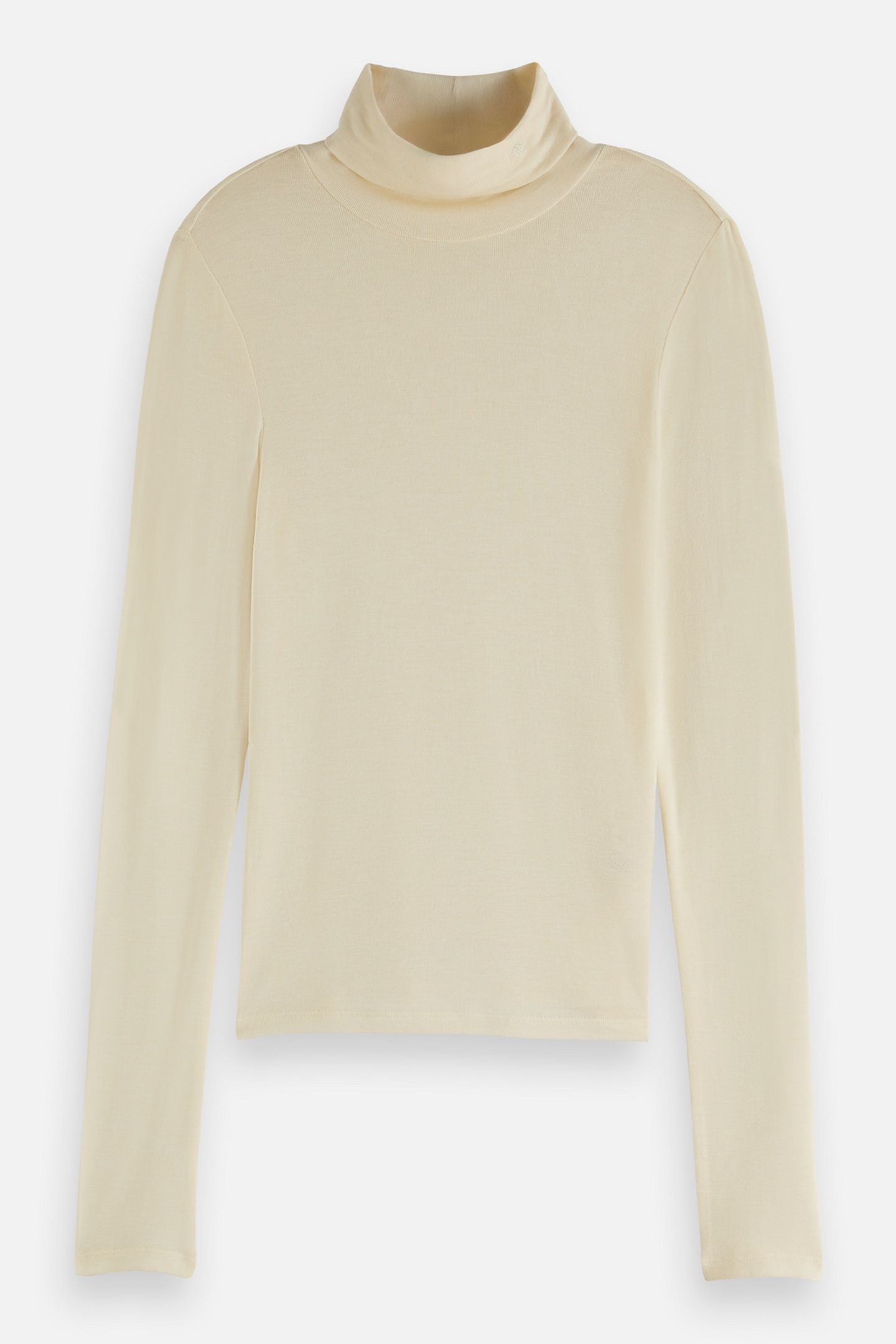 CORE ROLL UP NECK LONG SLEEVE T-SHIRT WHITE TRADITIONAL 4