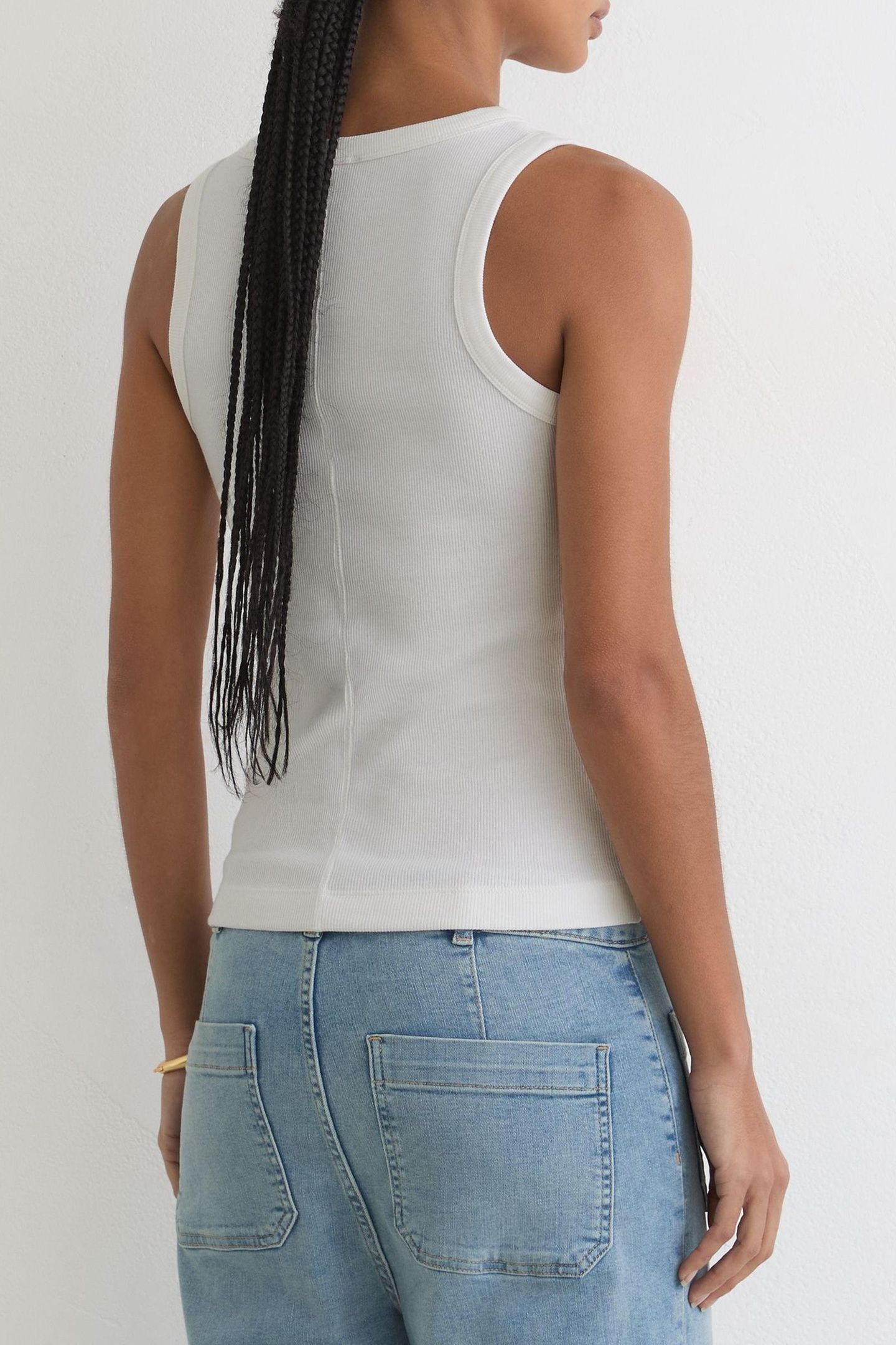 RIB VEST WHITE 3