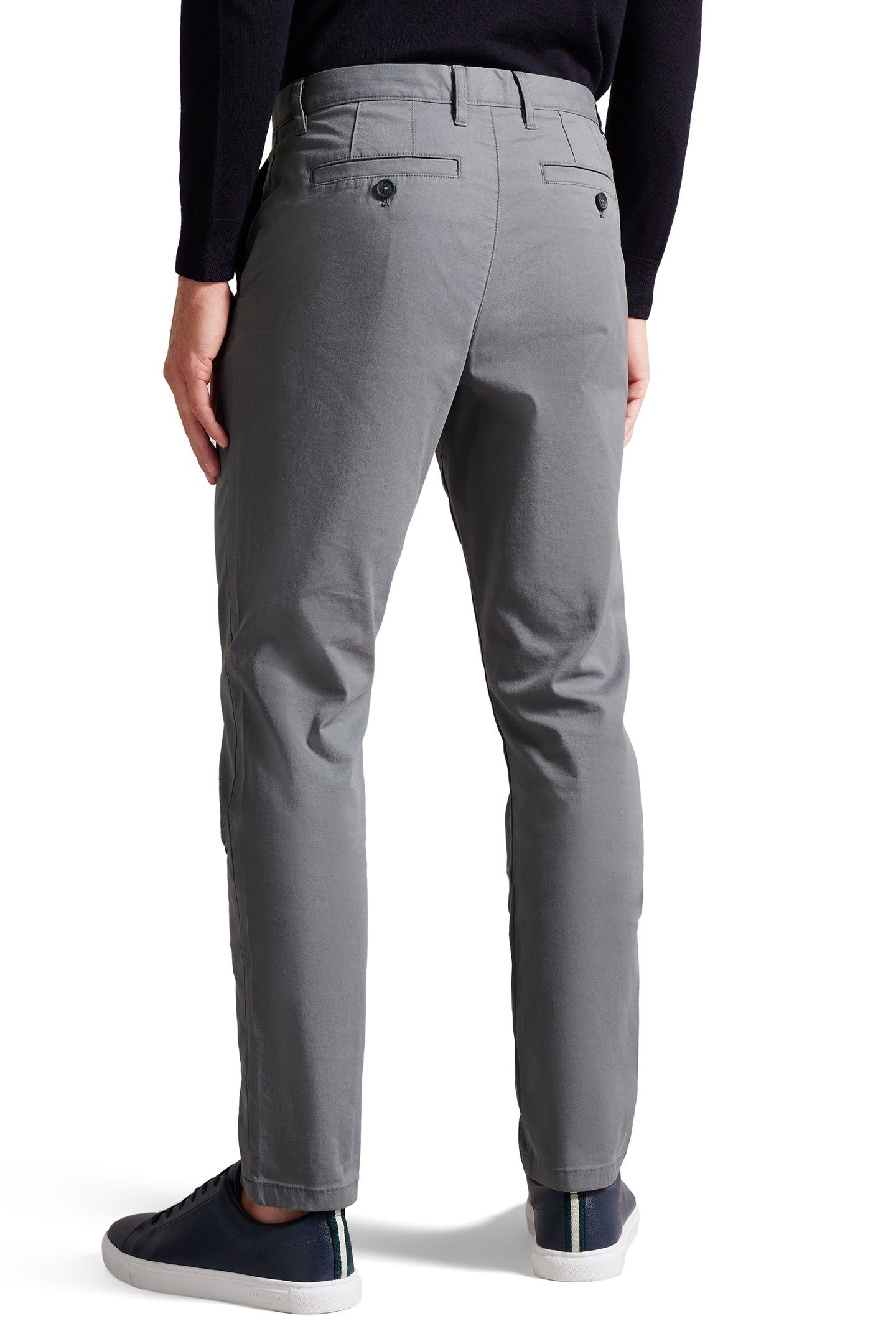 RYCE SLIM FIT TEXTURED CHINO GREY 3