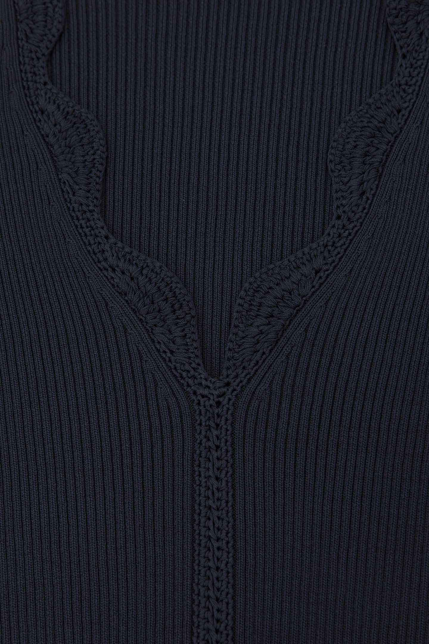 CROCHET STITCH TOP NAVY 6