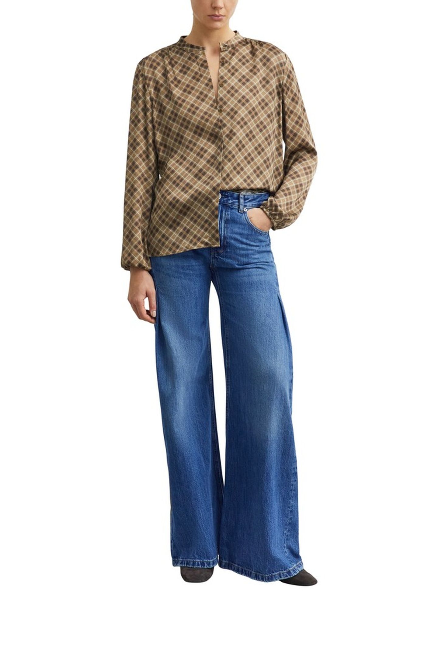 COMMA BLOUSES BROWN 3