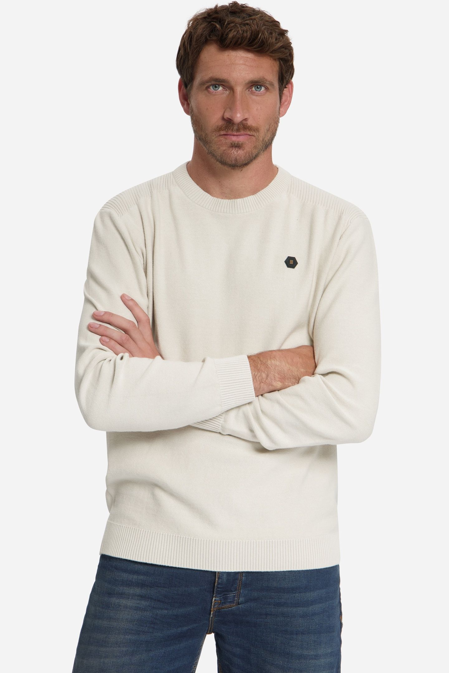 PULLOVER CREWNECK SHOULDER DETAIL STONE 2