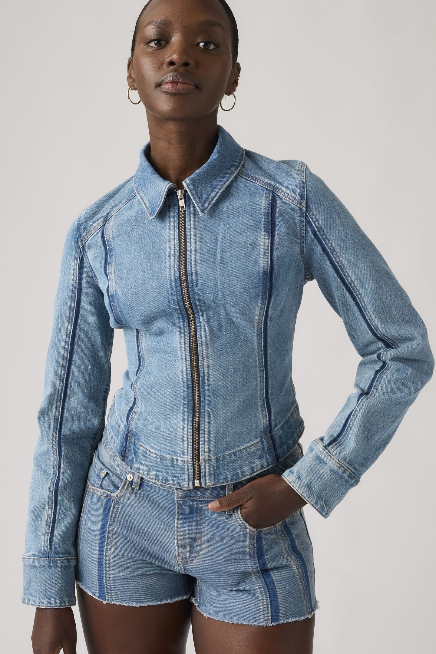 SHADOW SEAMED TRUCKER JACKET 3