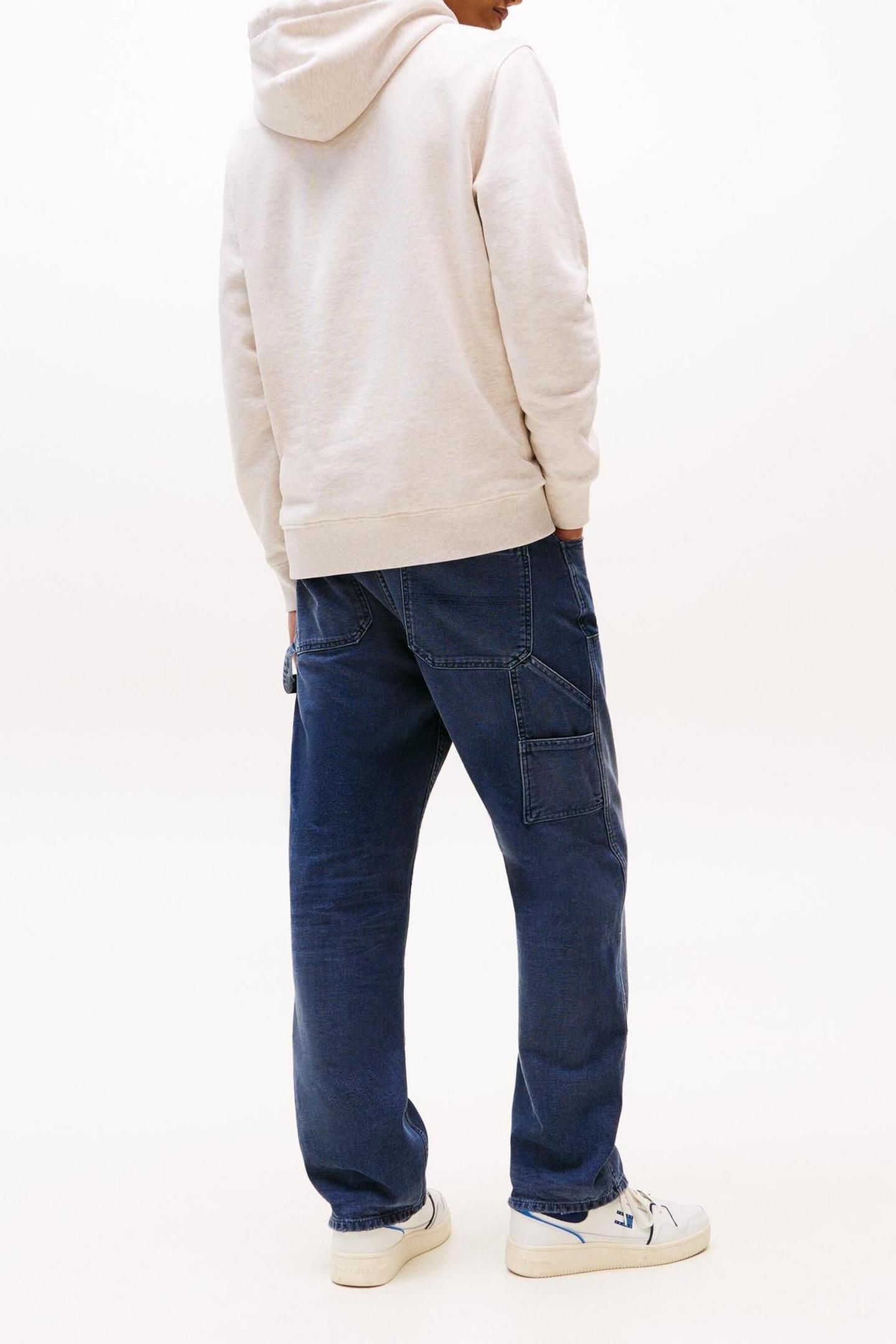TJM REG BADGE HOODIE OAT MARL HEATHER TONAL 3