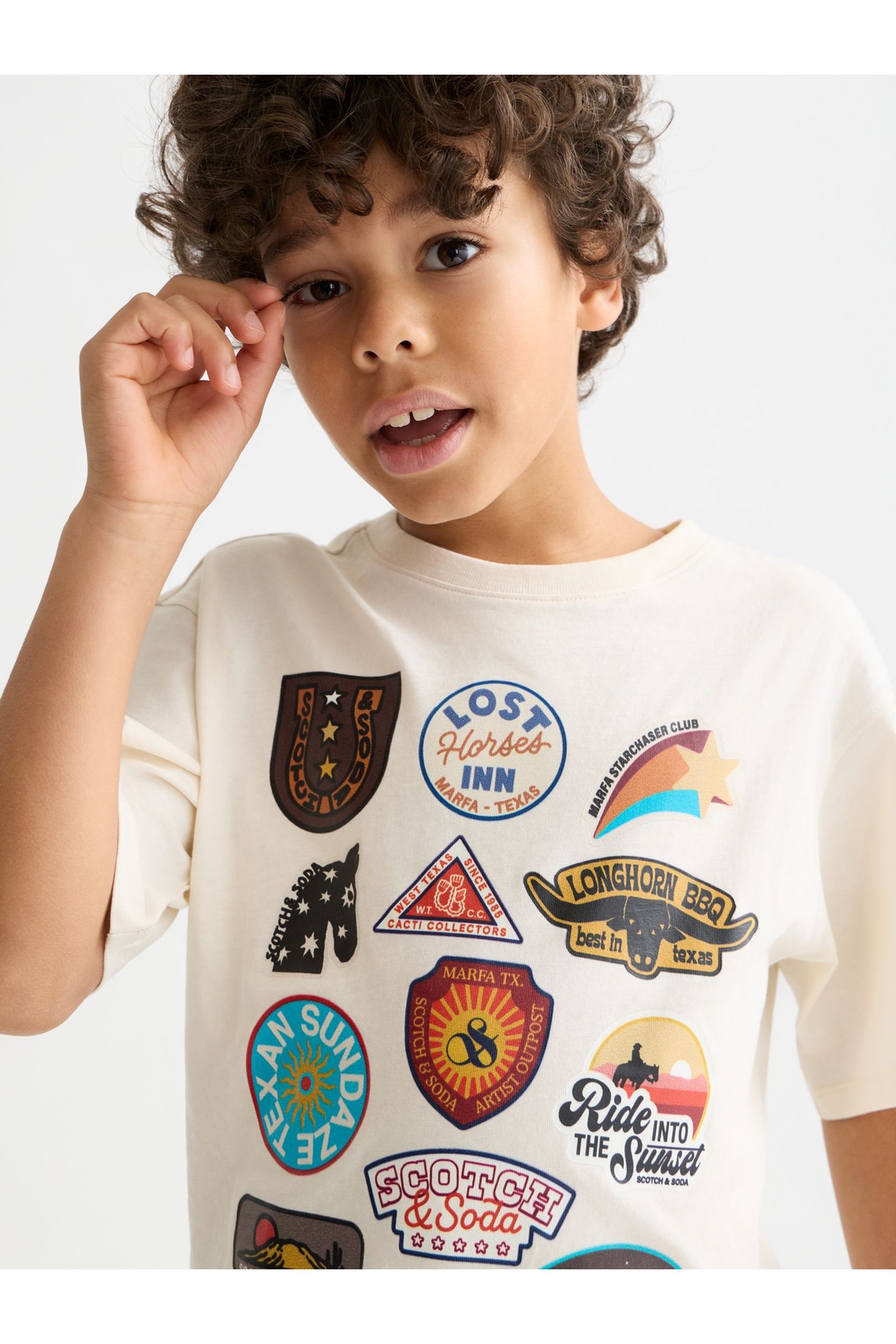 BOYS FRONT ARTWORK RELAXEDFIT TSHIRT LIGHT BEIGE 6