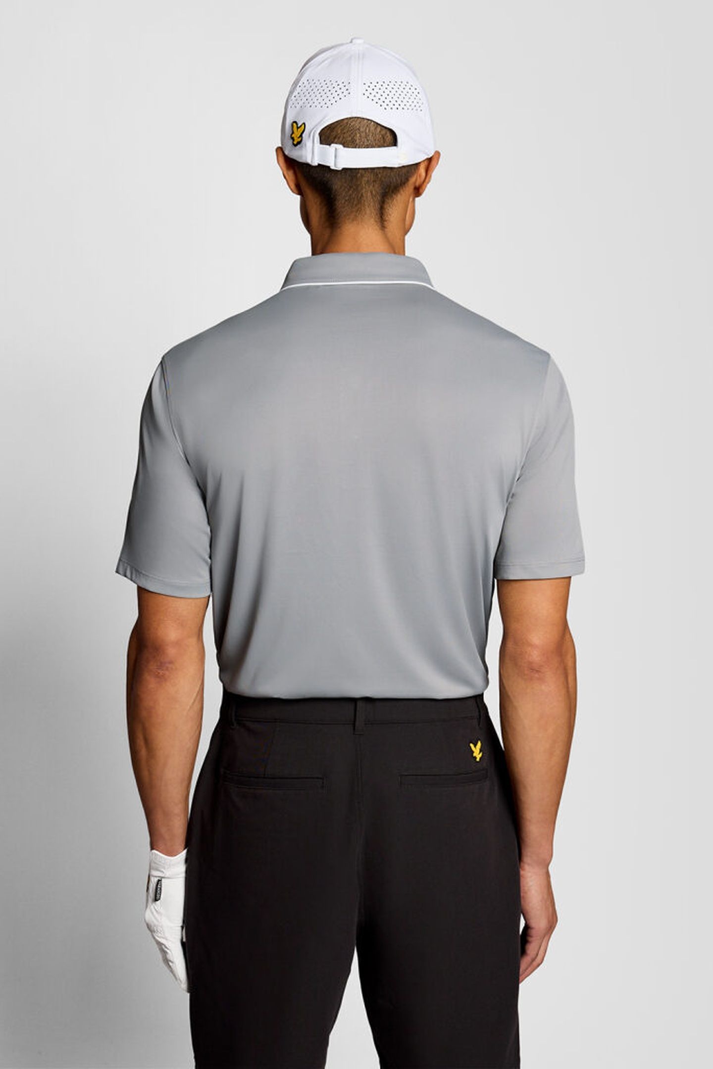 GOLF CONTRAST COLLAR POLO ULTIMATE GREY 2