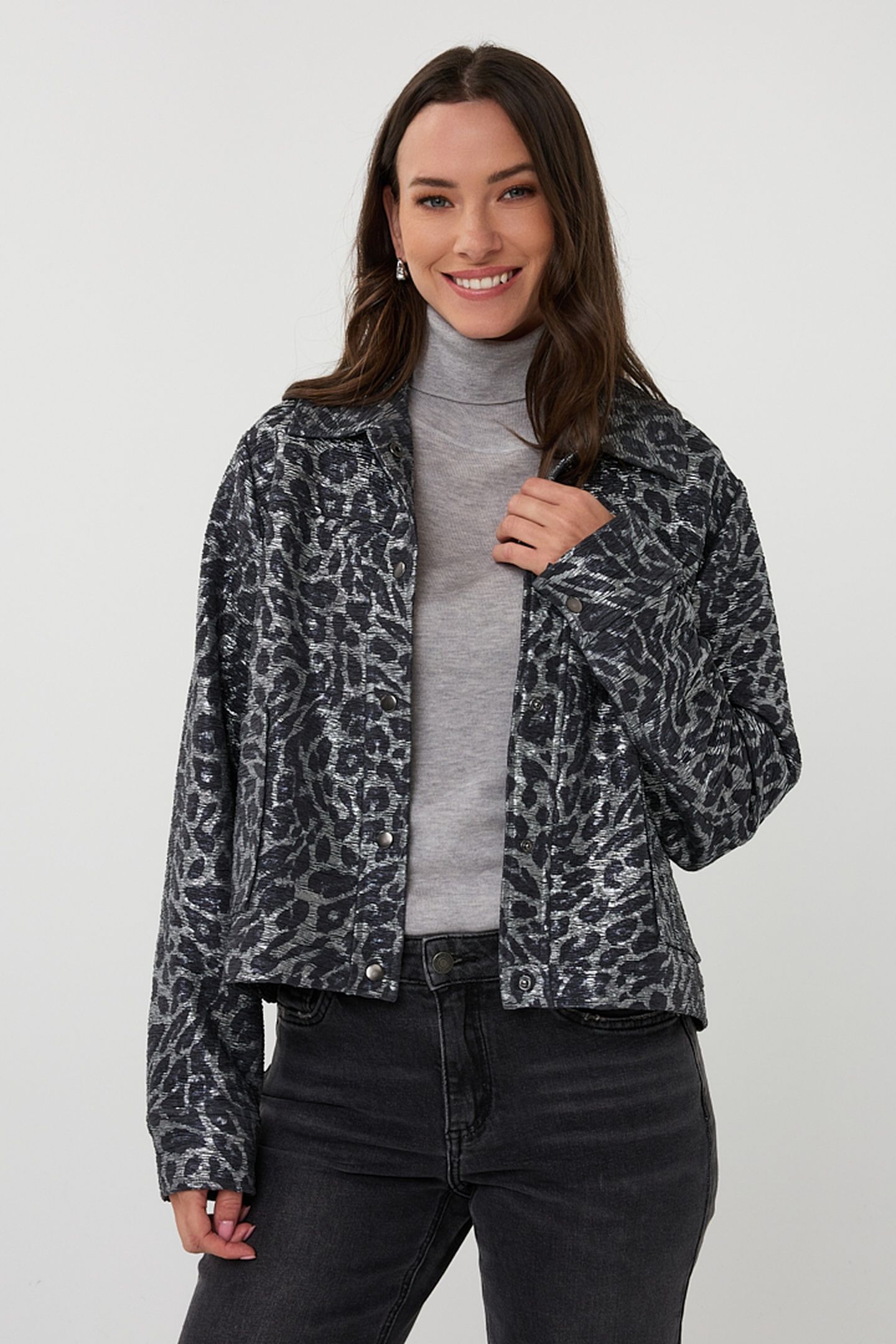JACKET LEOPARD ANTHRACITE 3