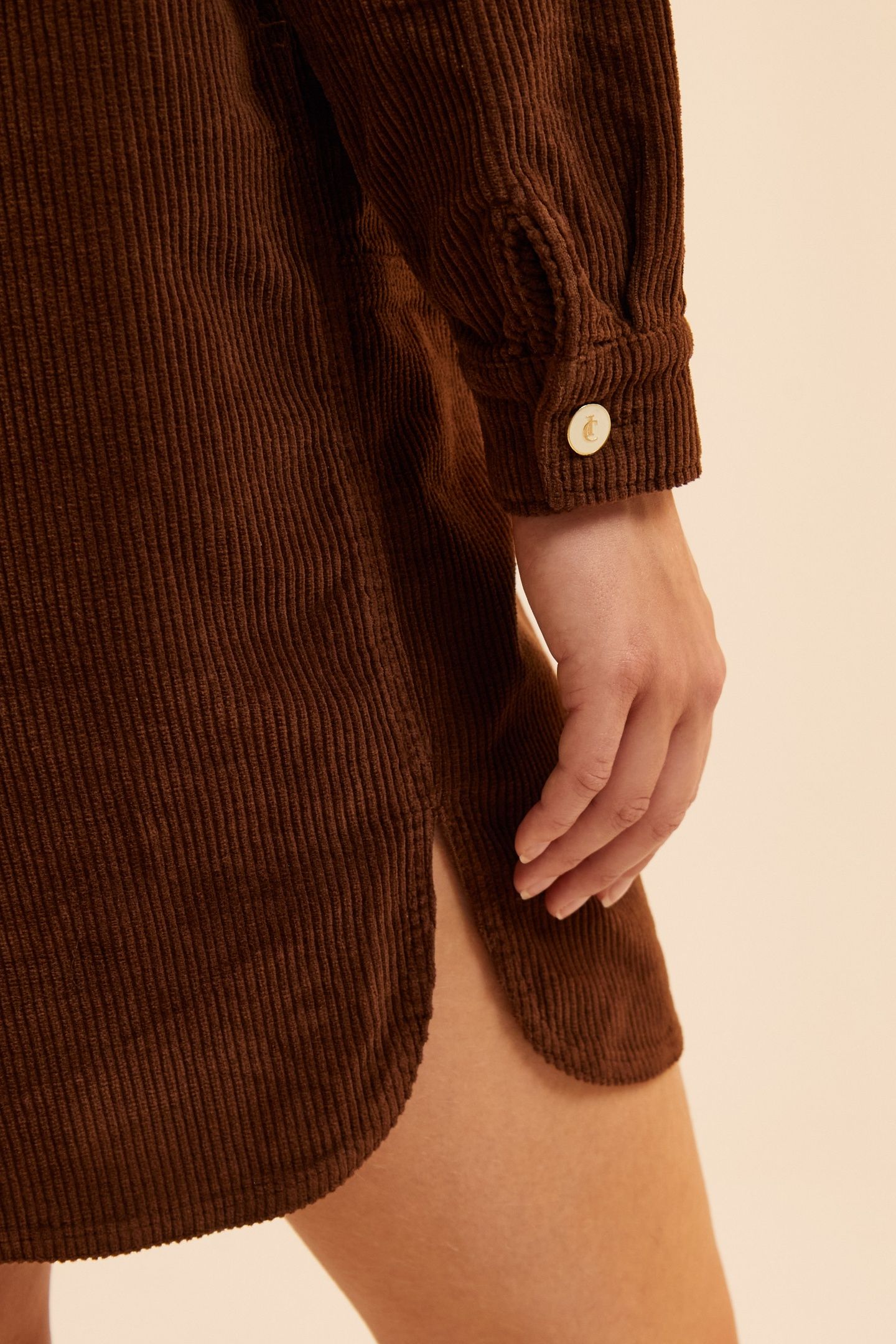 CAMEL CORDUROY DRESS 6