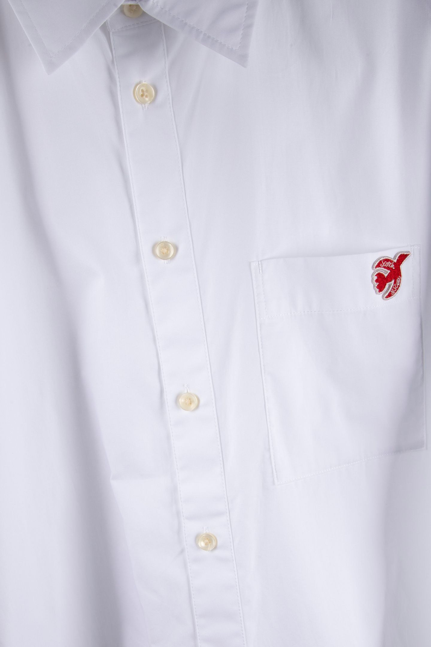 THE FREE SPIRIT PEACE BIRD POPLIN SHIRT WHITE 4